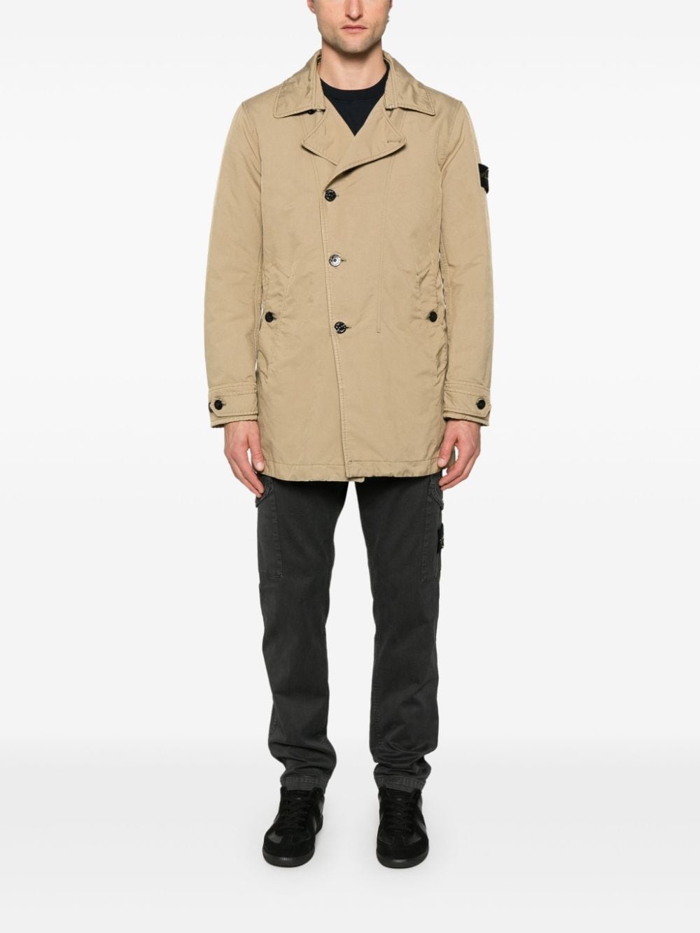 Compass-badge padded jacket - 2