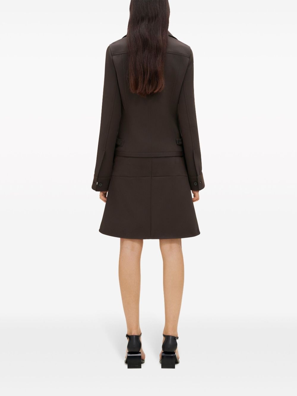 single-breasted twill jacket - 4
