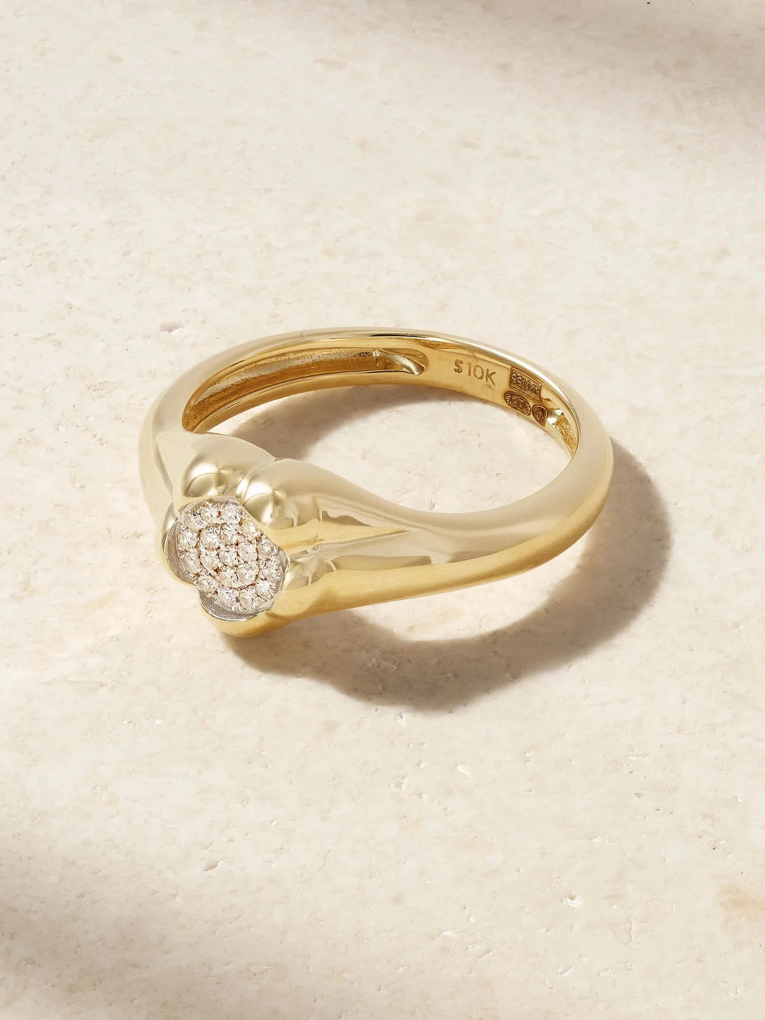 Crosby 10-karat gold diamond ring Gold - 1