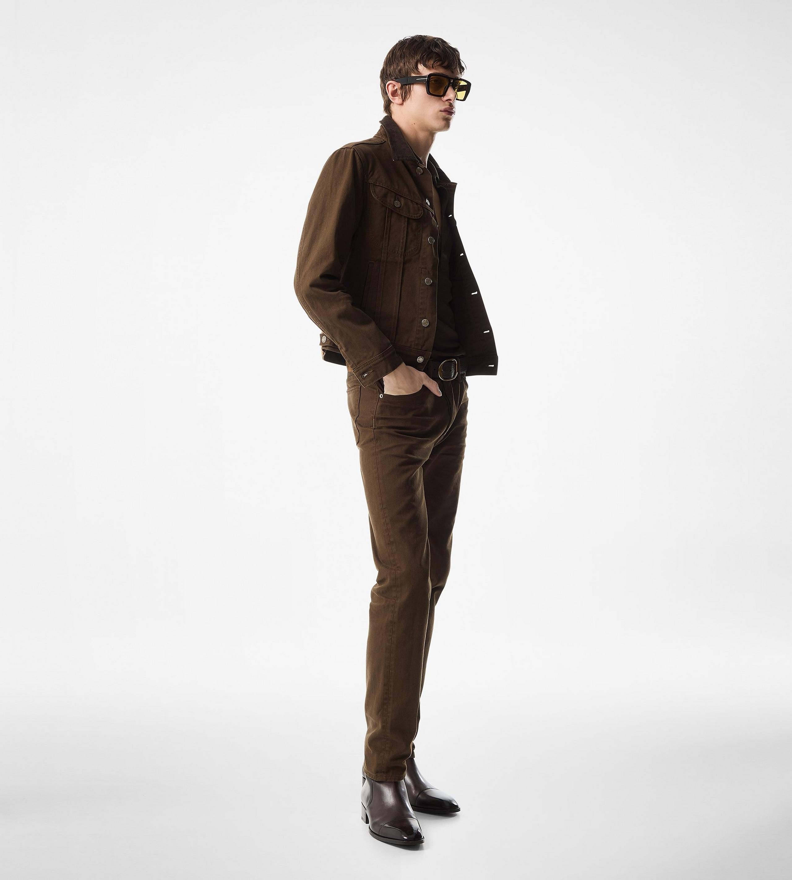 TWILL CORD COLLAR DENIM JACKET - 3