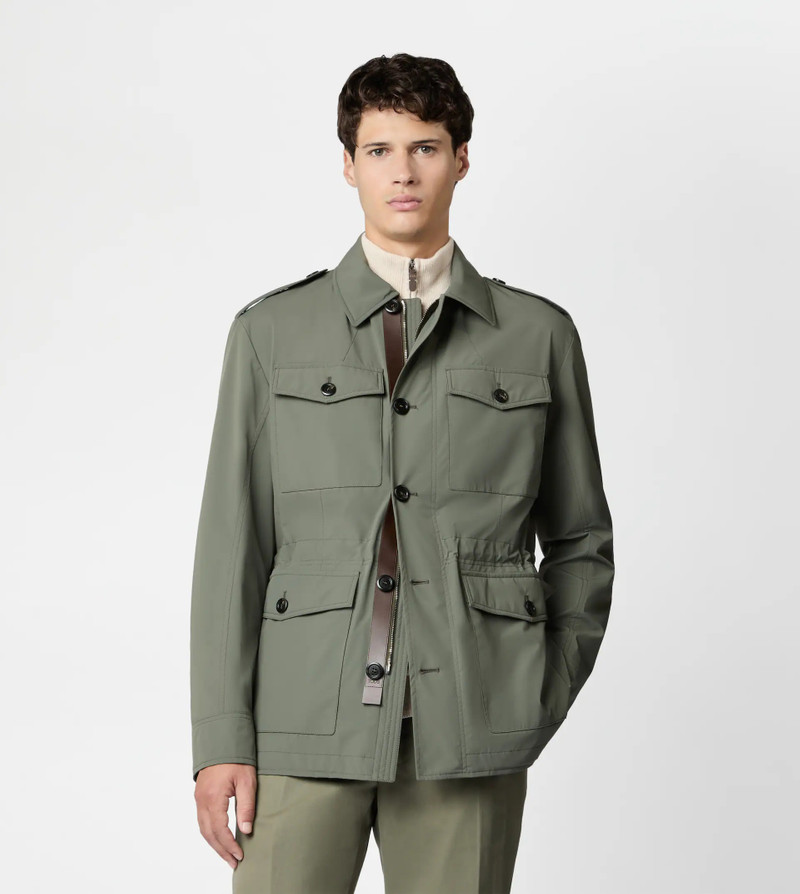 FIELD JACKET IN TECHNICAL FABRIC - GREEN 6