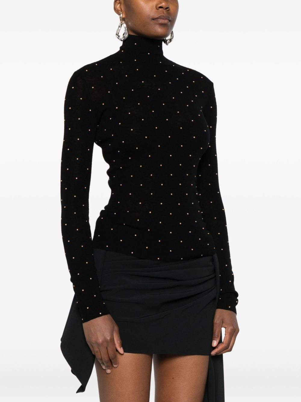 stud-embellished jumper - 3