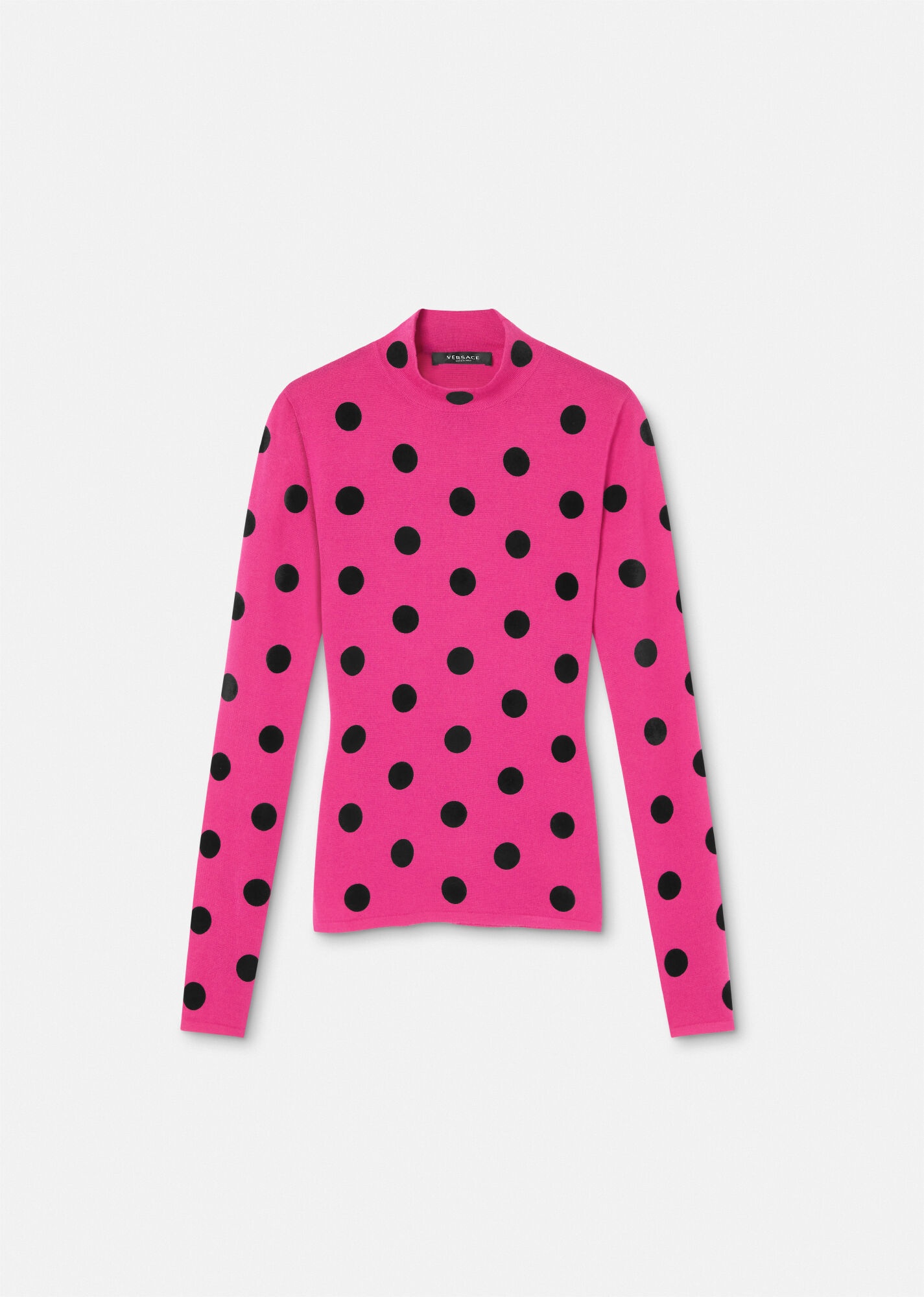 Polka Dot Turtleneck Sweater - 1