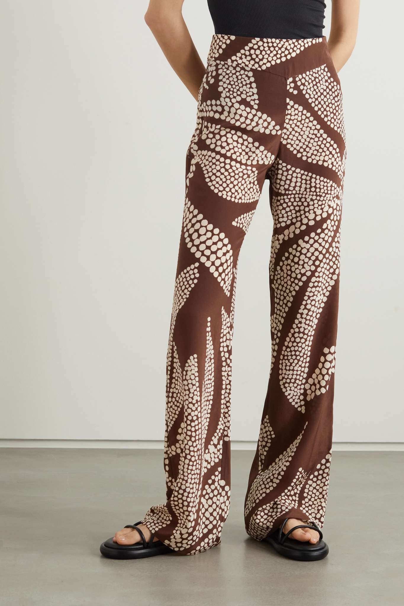 + NET SUSTAIN Ease of Elegance printed silk pants - 3