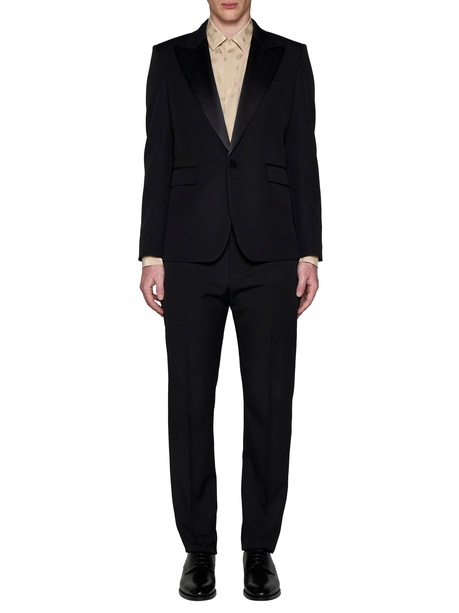 Saint Laurent Men Saint Laurent<Br/>Grain De Poudre Tuxedo Jacket - 2