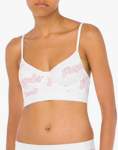 Moschino ALLOVER NEON LOGO BRA outlook