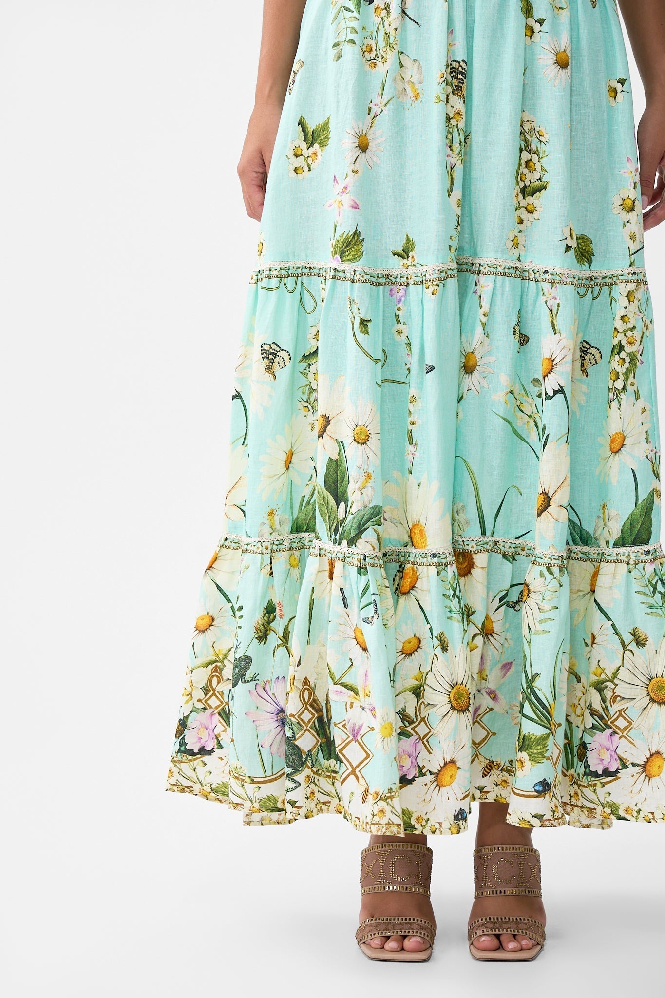 HIGH WAISTED TIERED SKIRT - 5