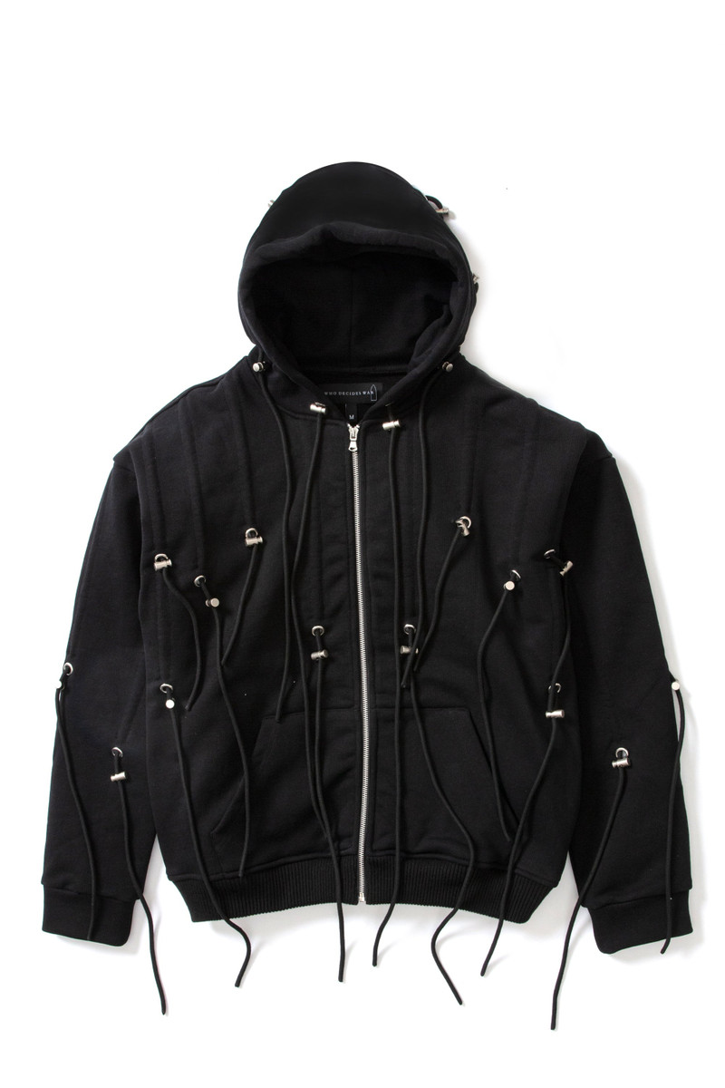 문자열 이론 Zip Up Hoodie 석탄 1
