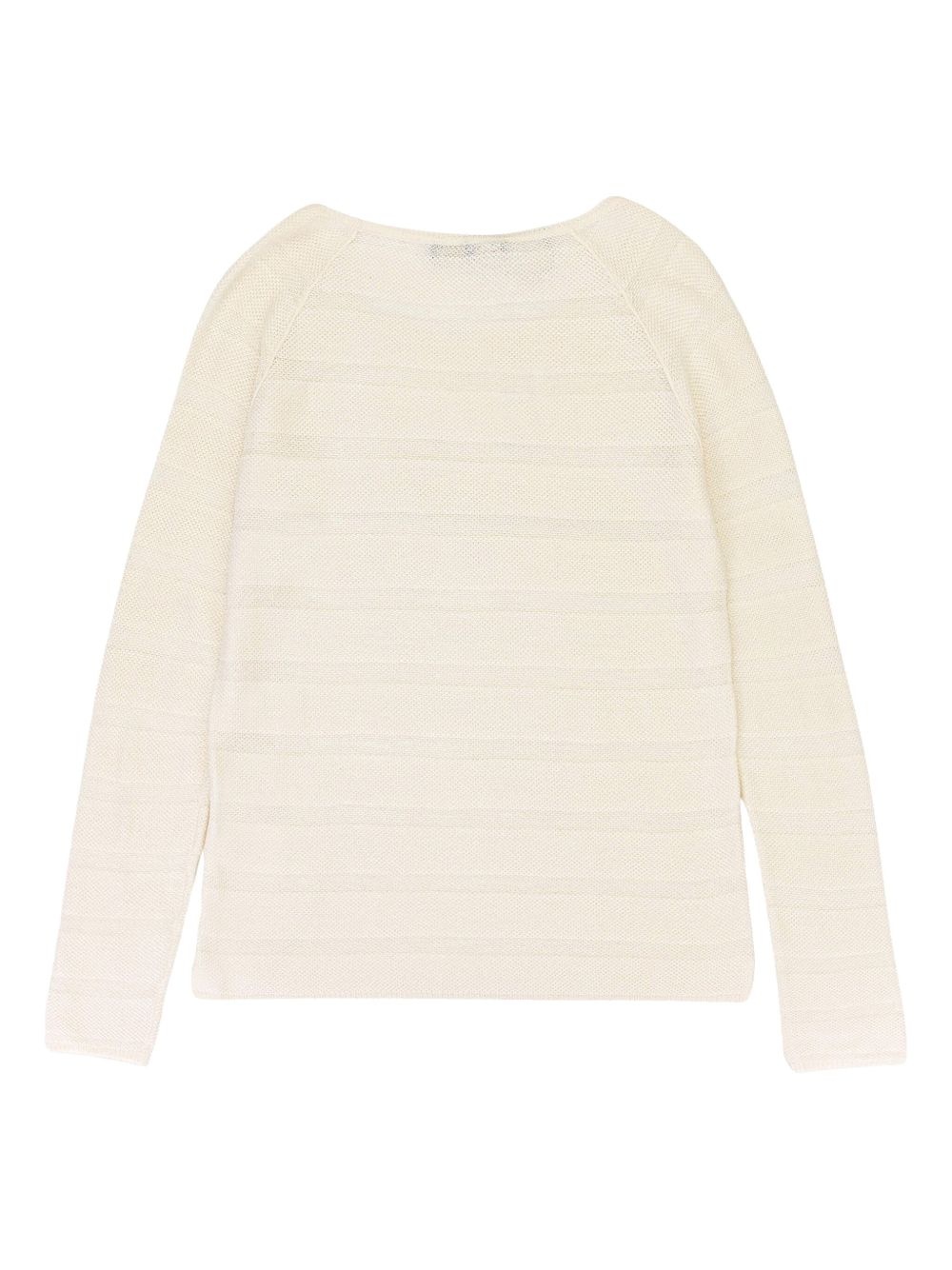 scoop-neck cashmere sweater - 2