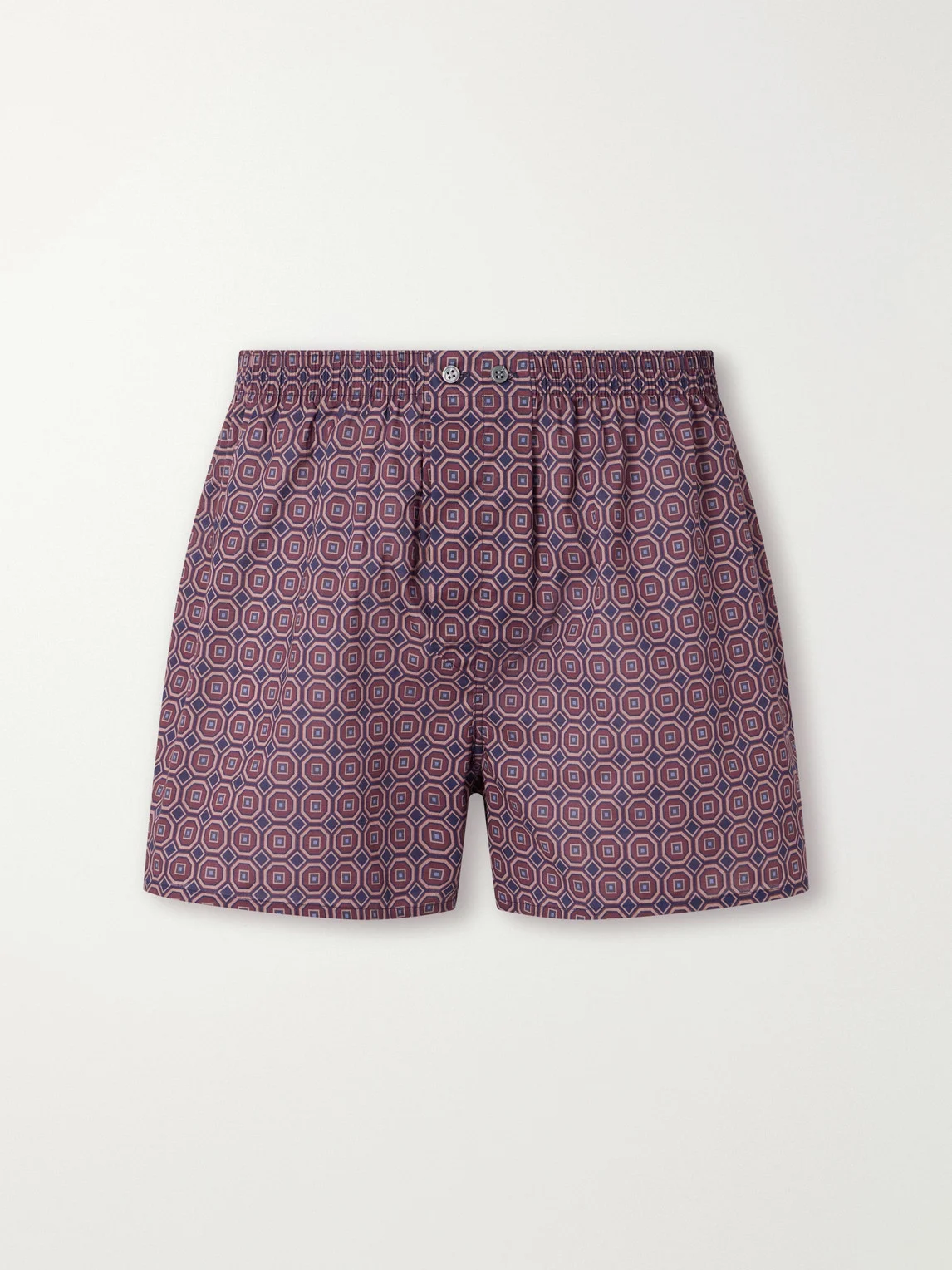 Ledbury 108 Printed Cotton-Poplin Boxer Briefs - 1