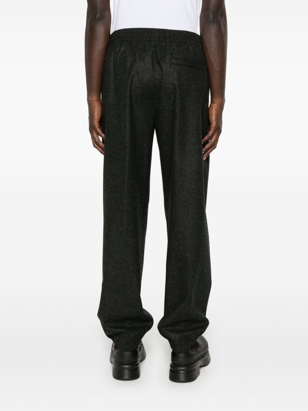 4G-motif wool trousers - 4