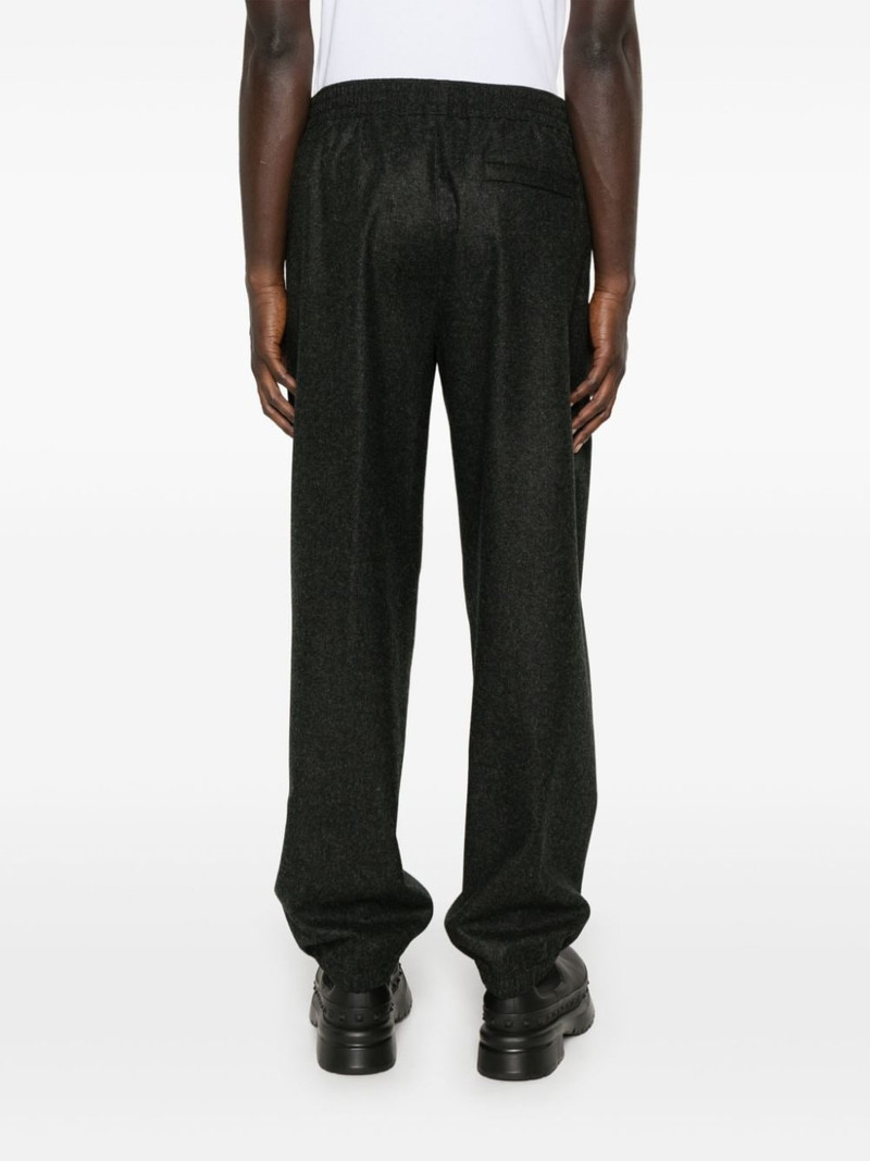 4G-motif wool trousers 4