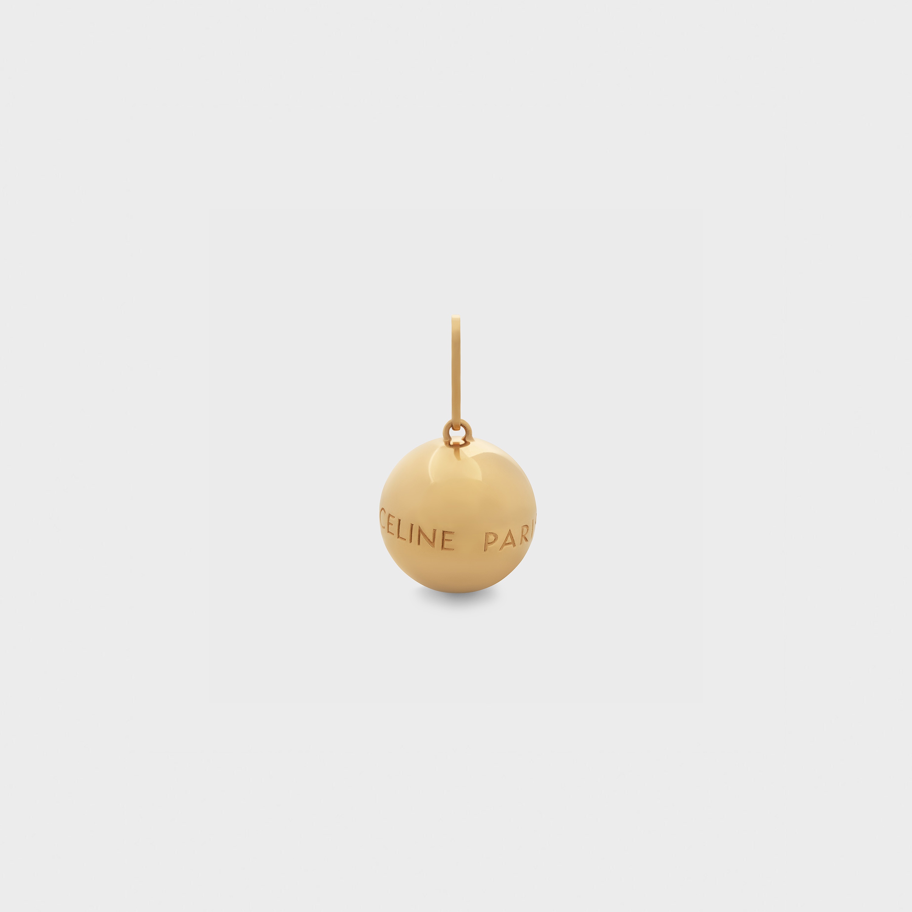 CELINE SEPARABLES BOULE CELINE PARIS PENDANT IN BRASS WITH GOLD FINISH - 1