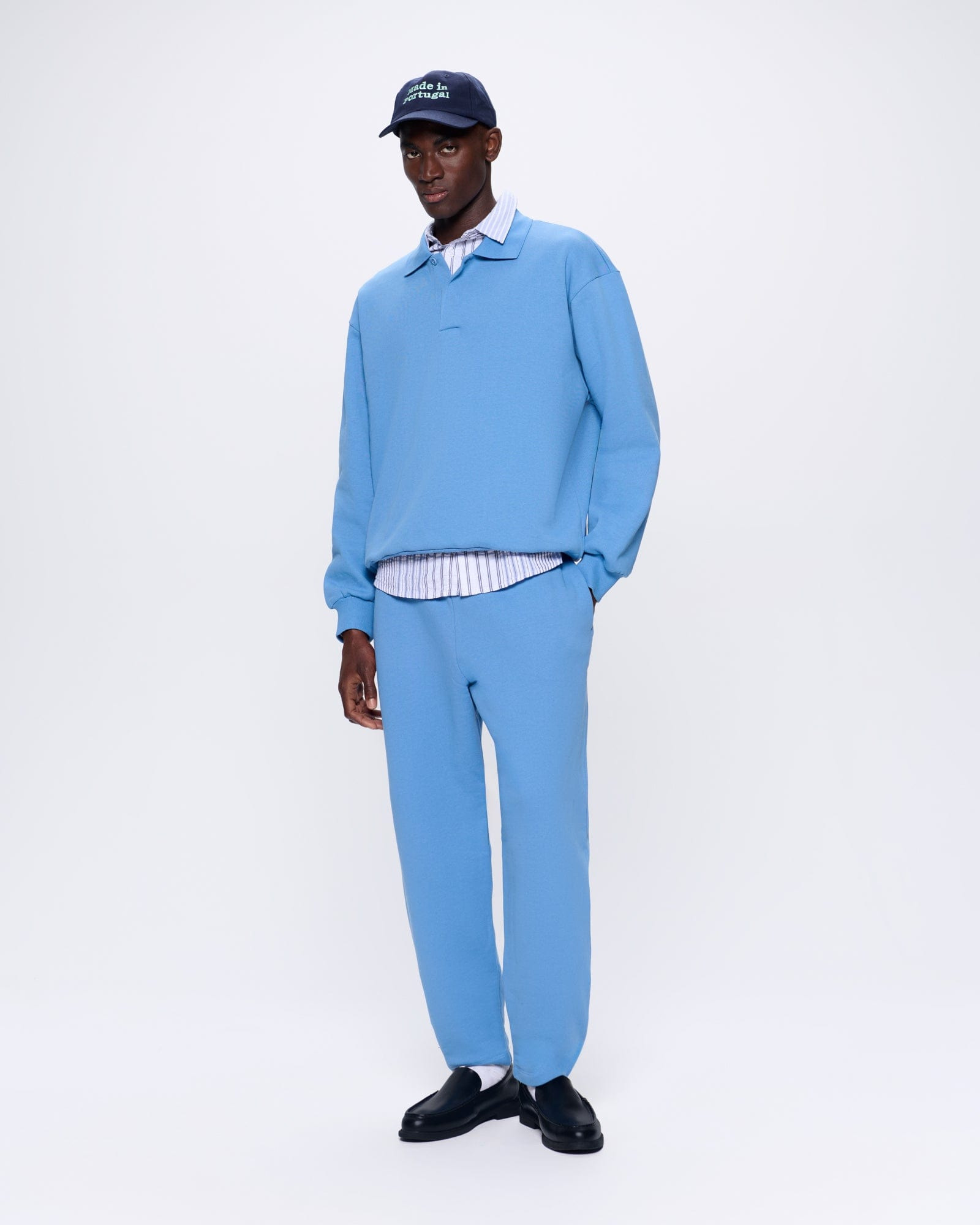 Mens DNA Heavyweight Polo Sweatshirt - Summit Blue - 2