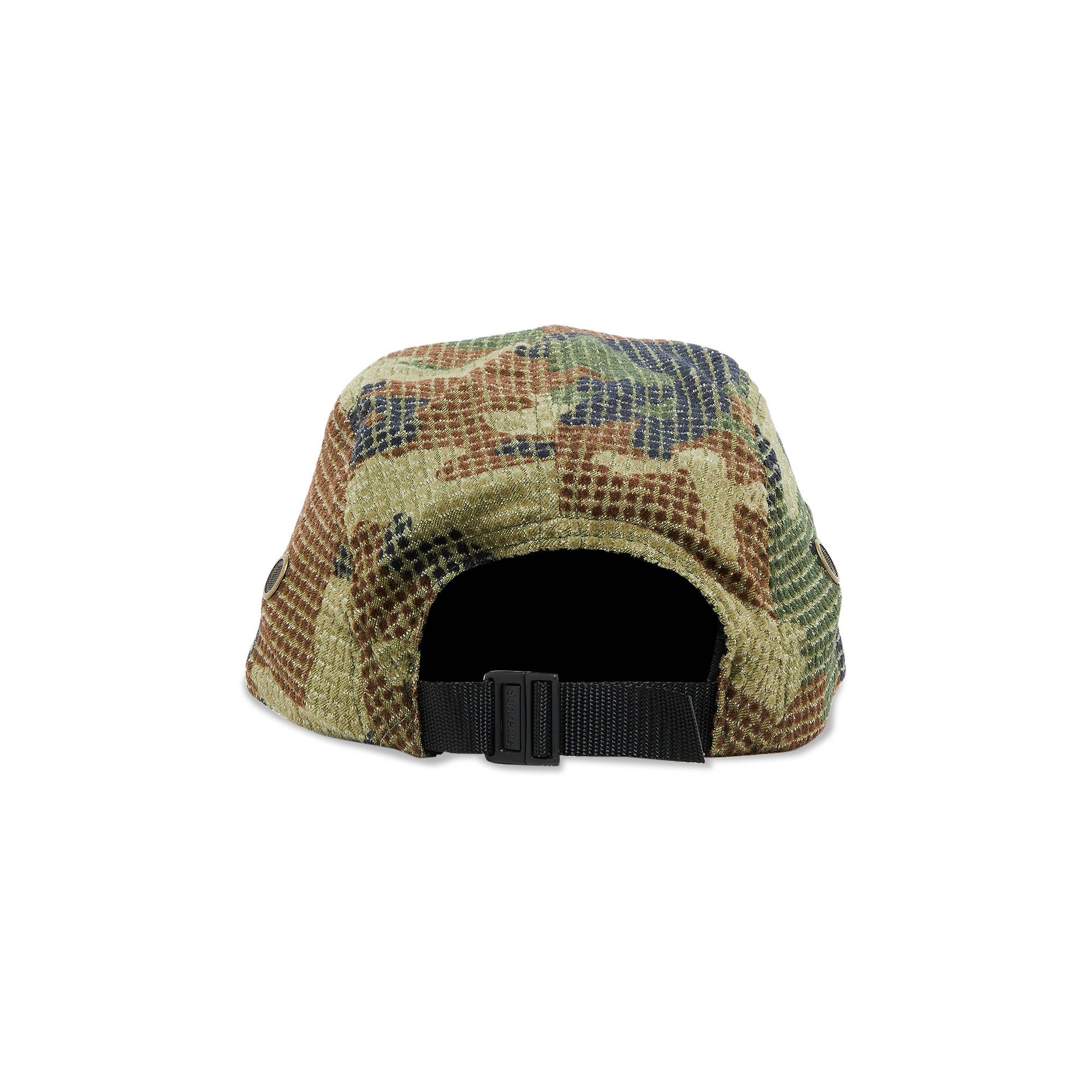 Supreme Camo Grid Velvet Camp Cap 'Woodland Camo' - 4