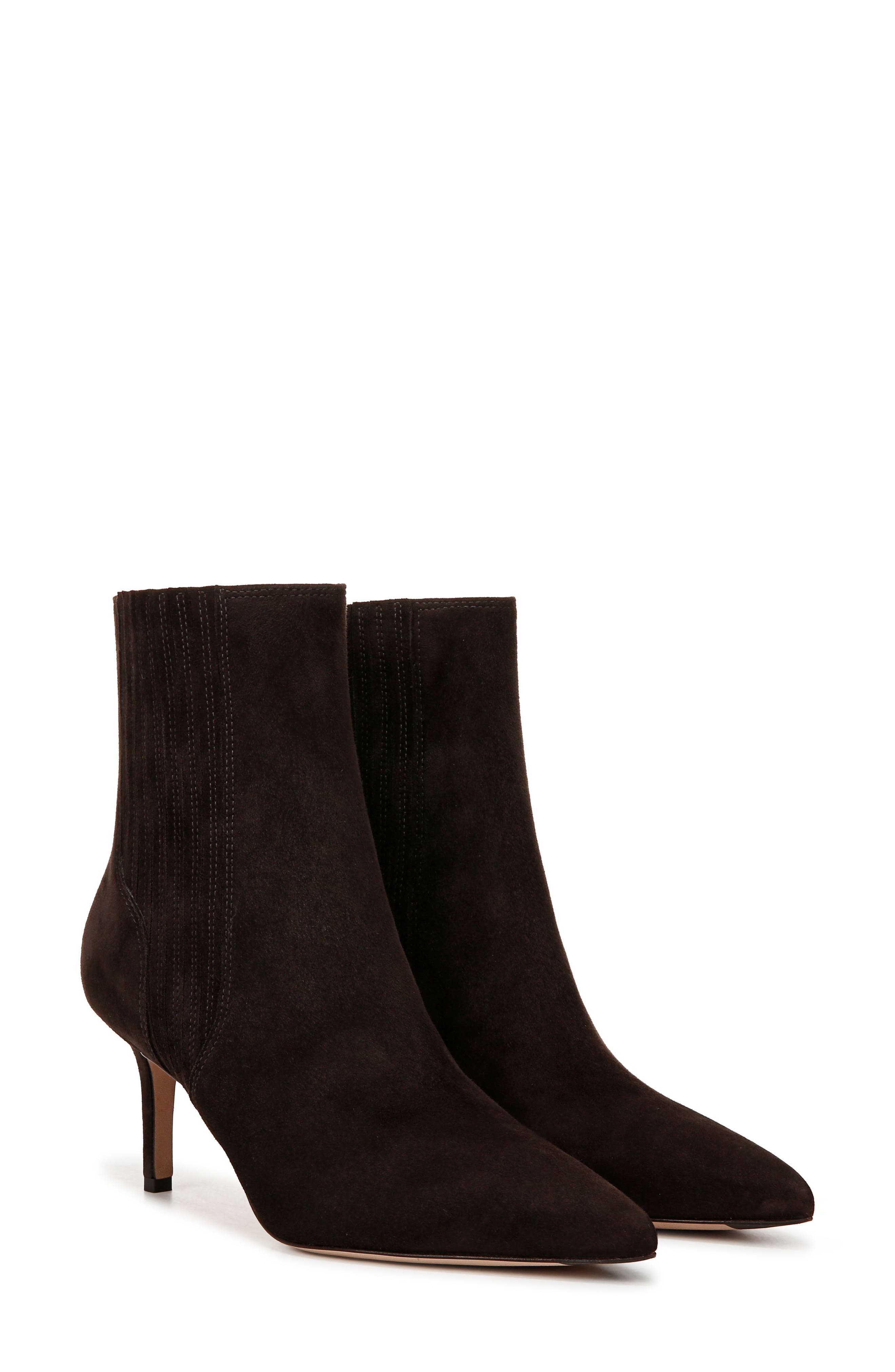 Veronica Beard Lisa 70mm Pointed Toe Bootie in Espresso at Nordstrom - 9