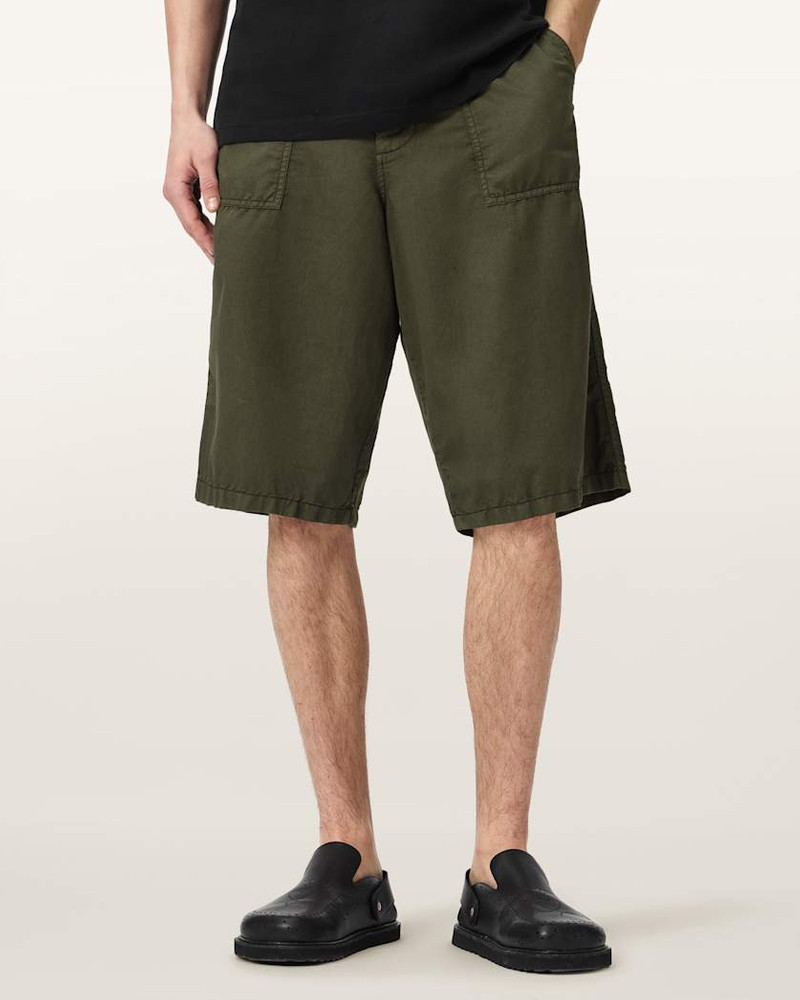 ECHO LINEN BLEND RELAXED FIT SHORTS 5