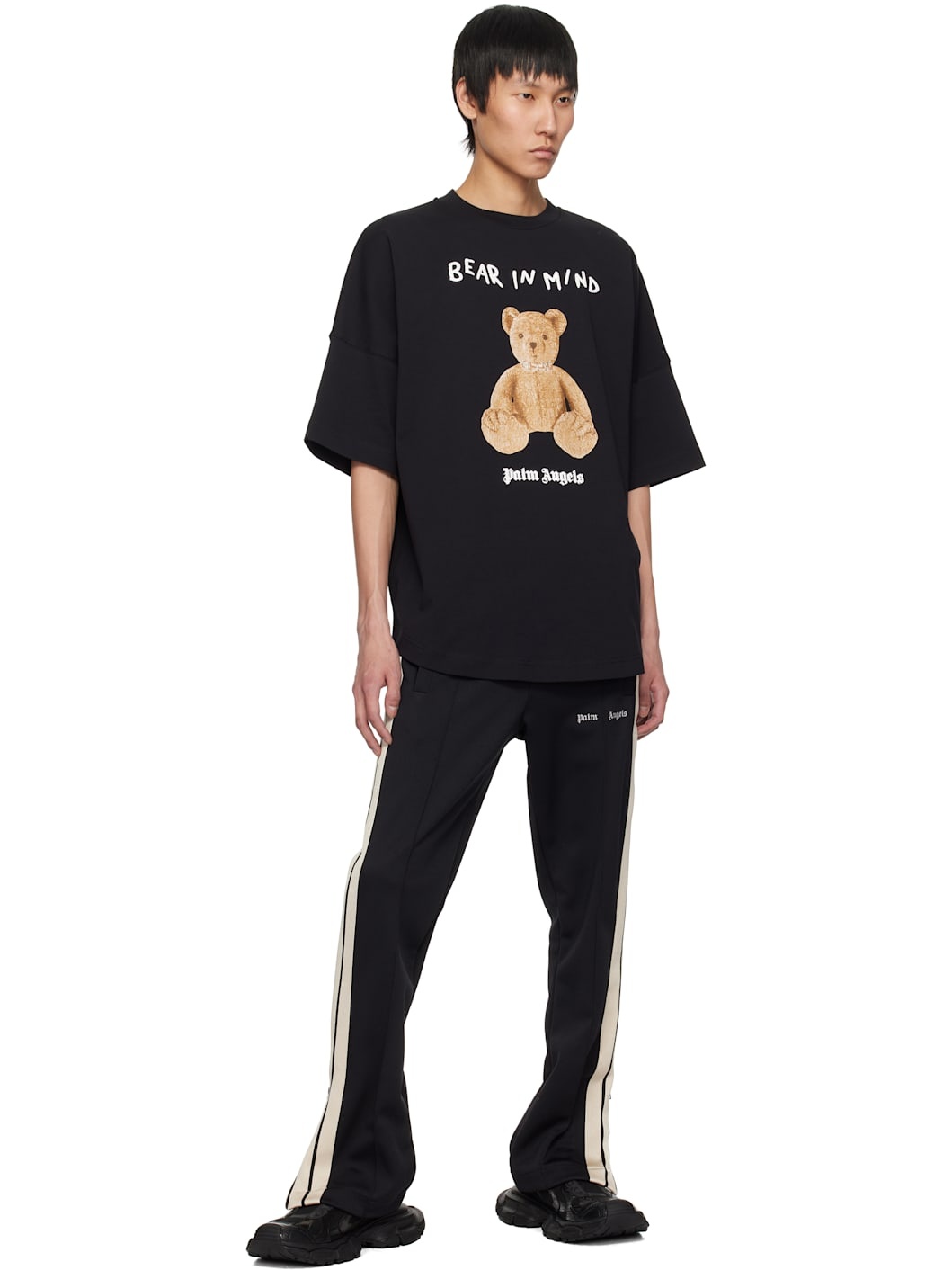 Black 'Bear in Mind' Over T-shirt - 4