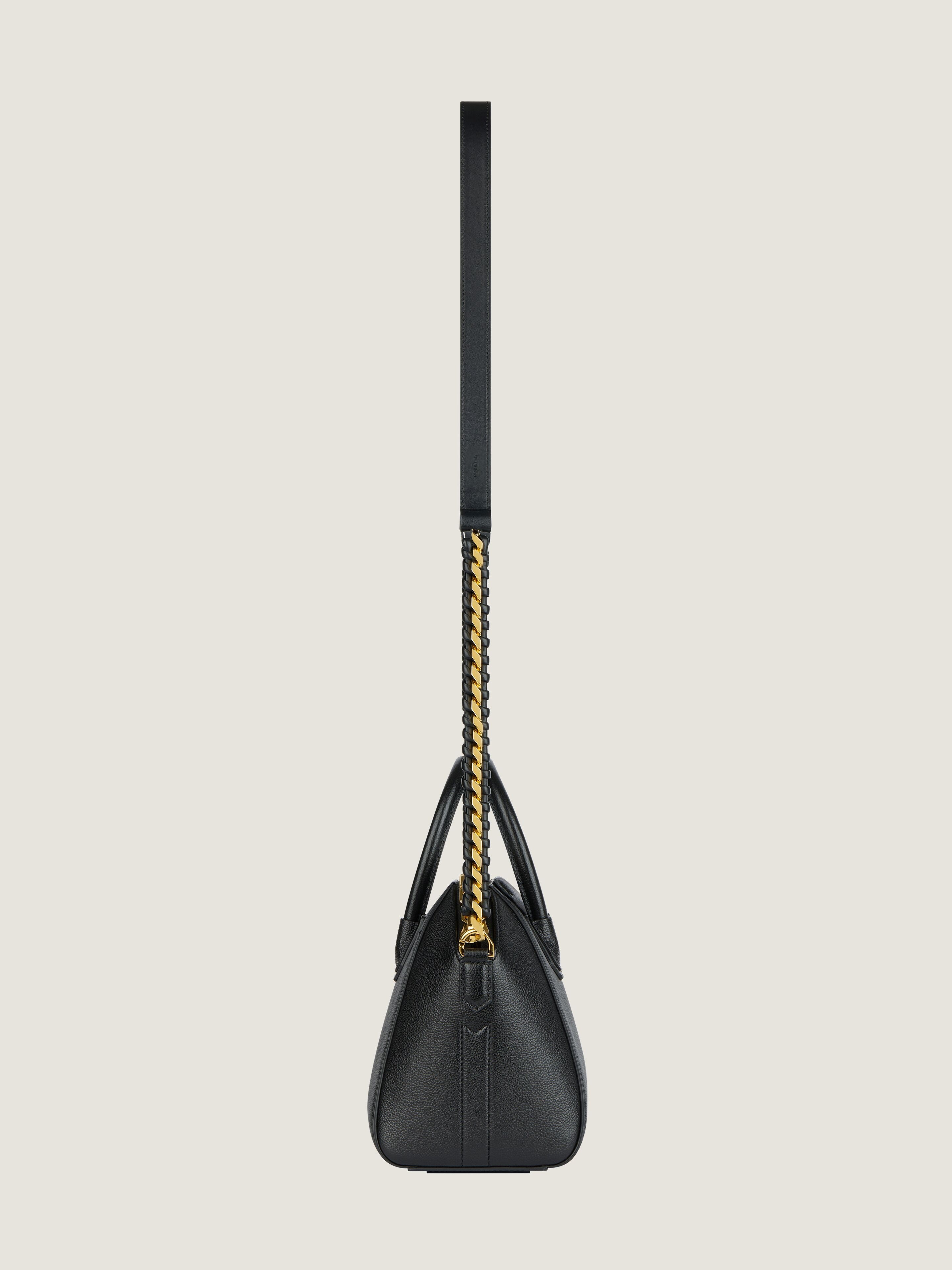 MINI ANTIGONA BAG IN GRAINED LEATHER - 3