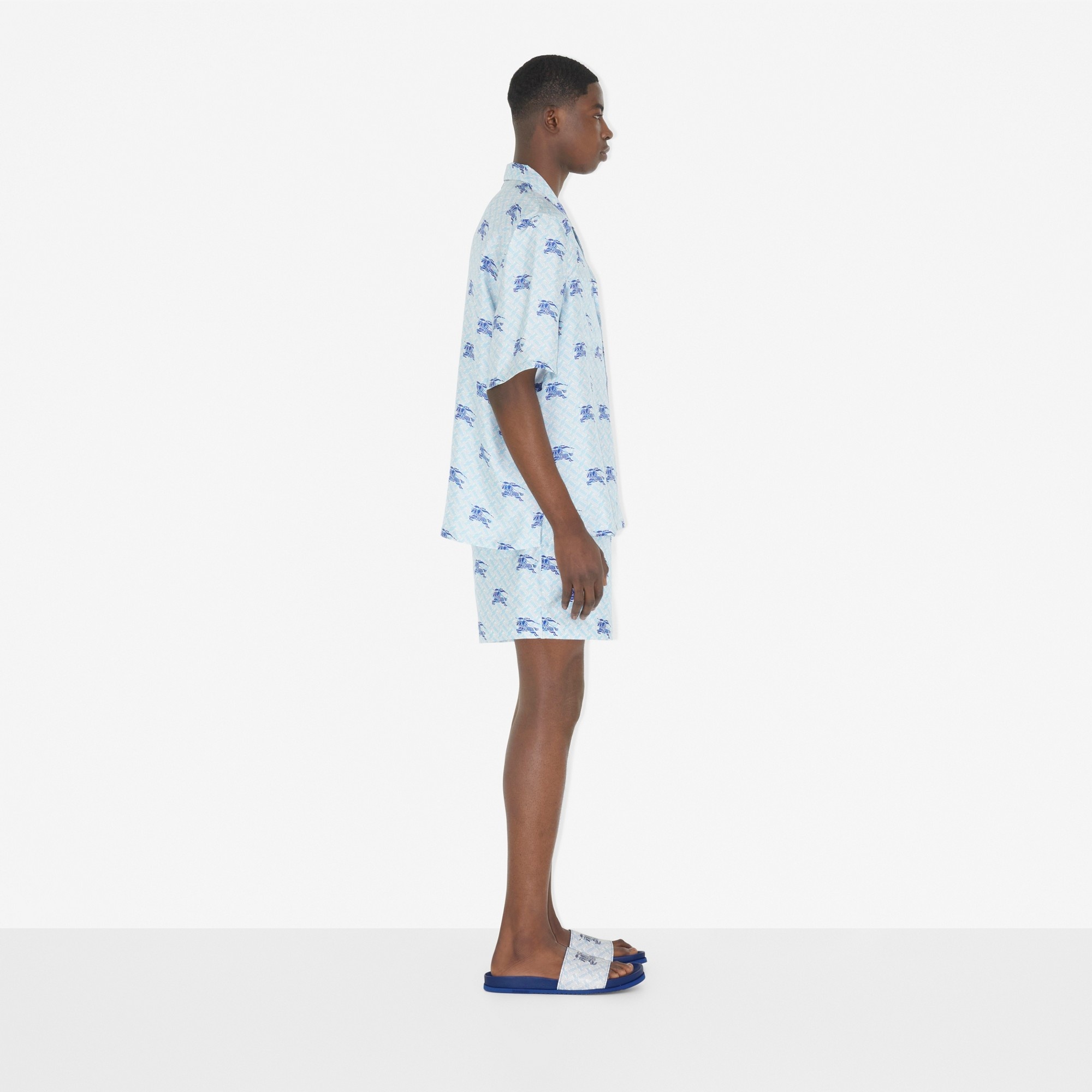 EKD Monogram Silk Shorts - 3