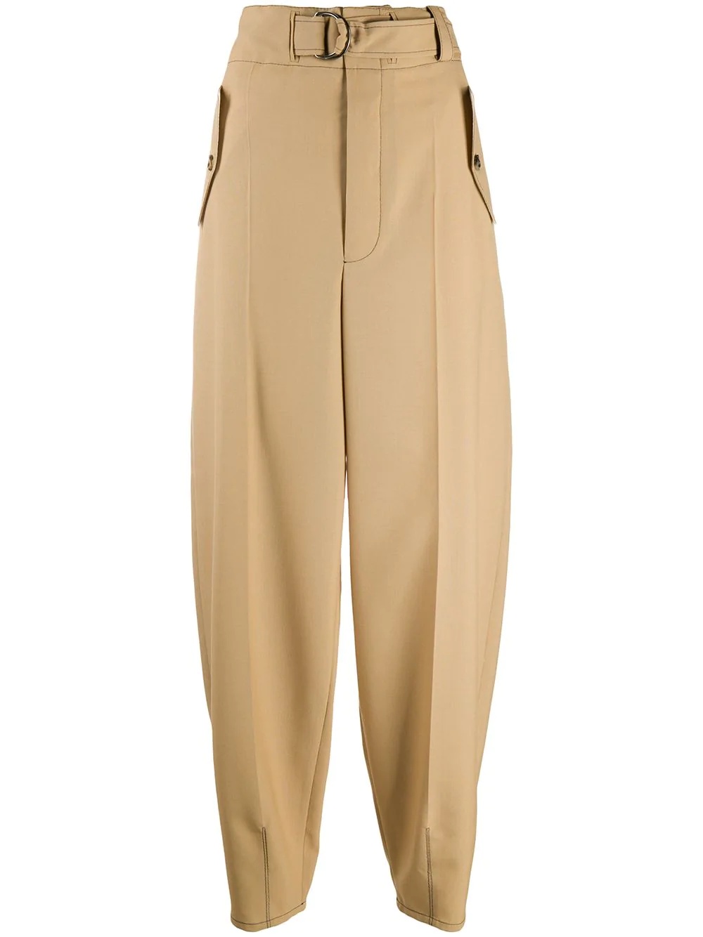 high-waist balloon-leg trousers - 1