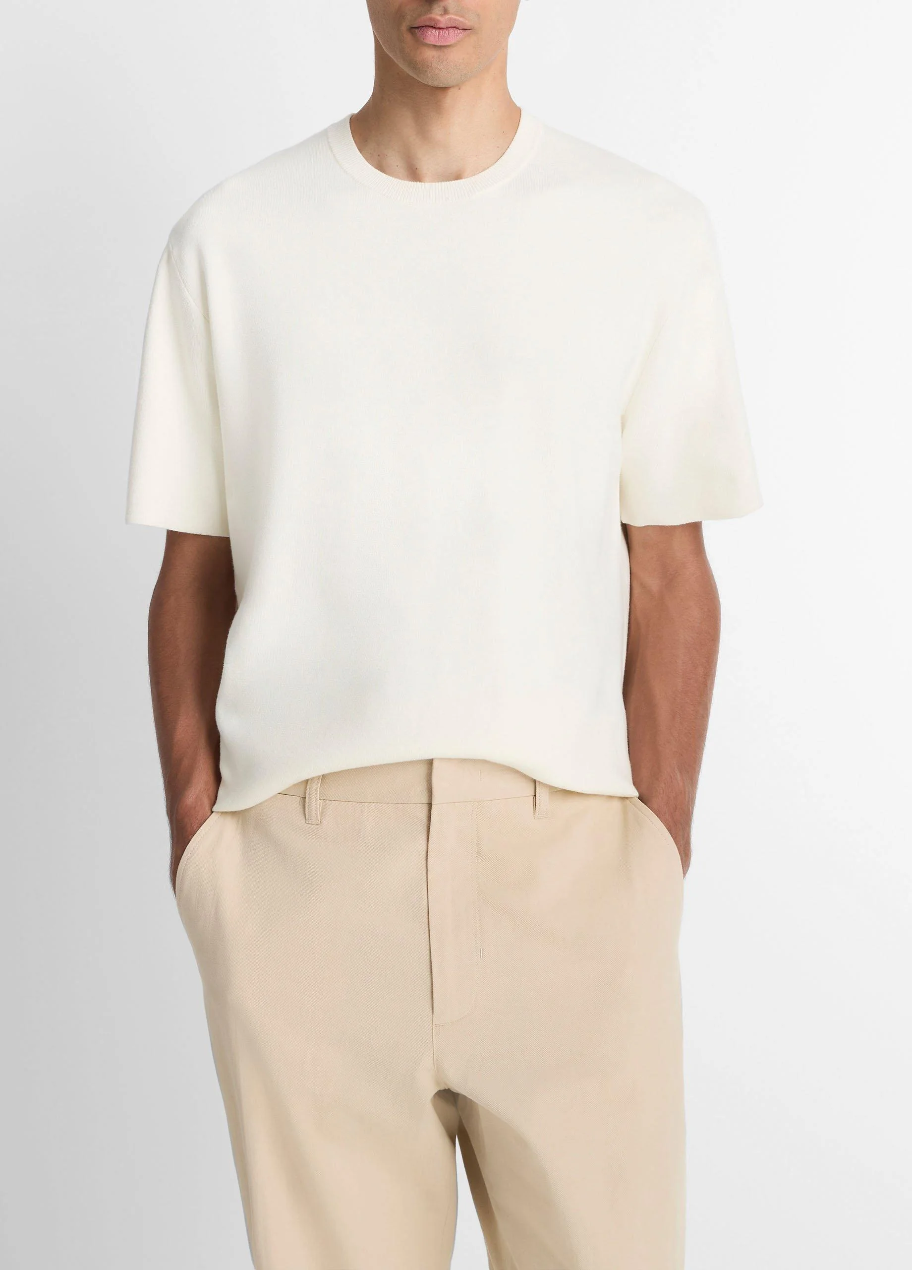 Milano Short-Sleeve Crew Neck Sweater - 1
