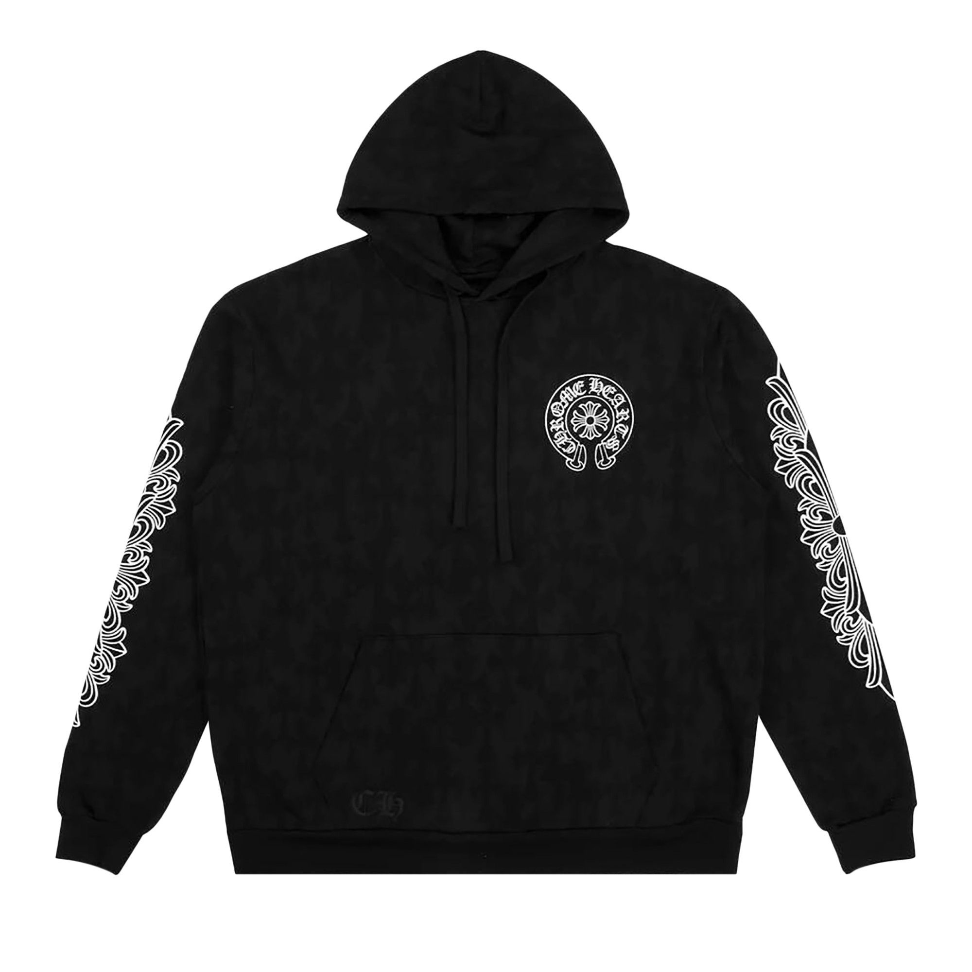 Chrome Hearts Cemetry Cross Hoodie 'Black' - 1