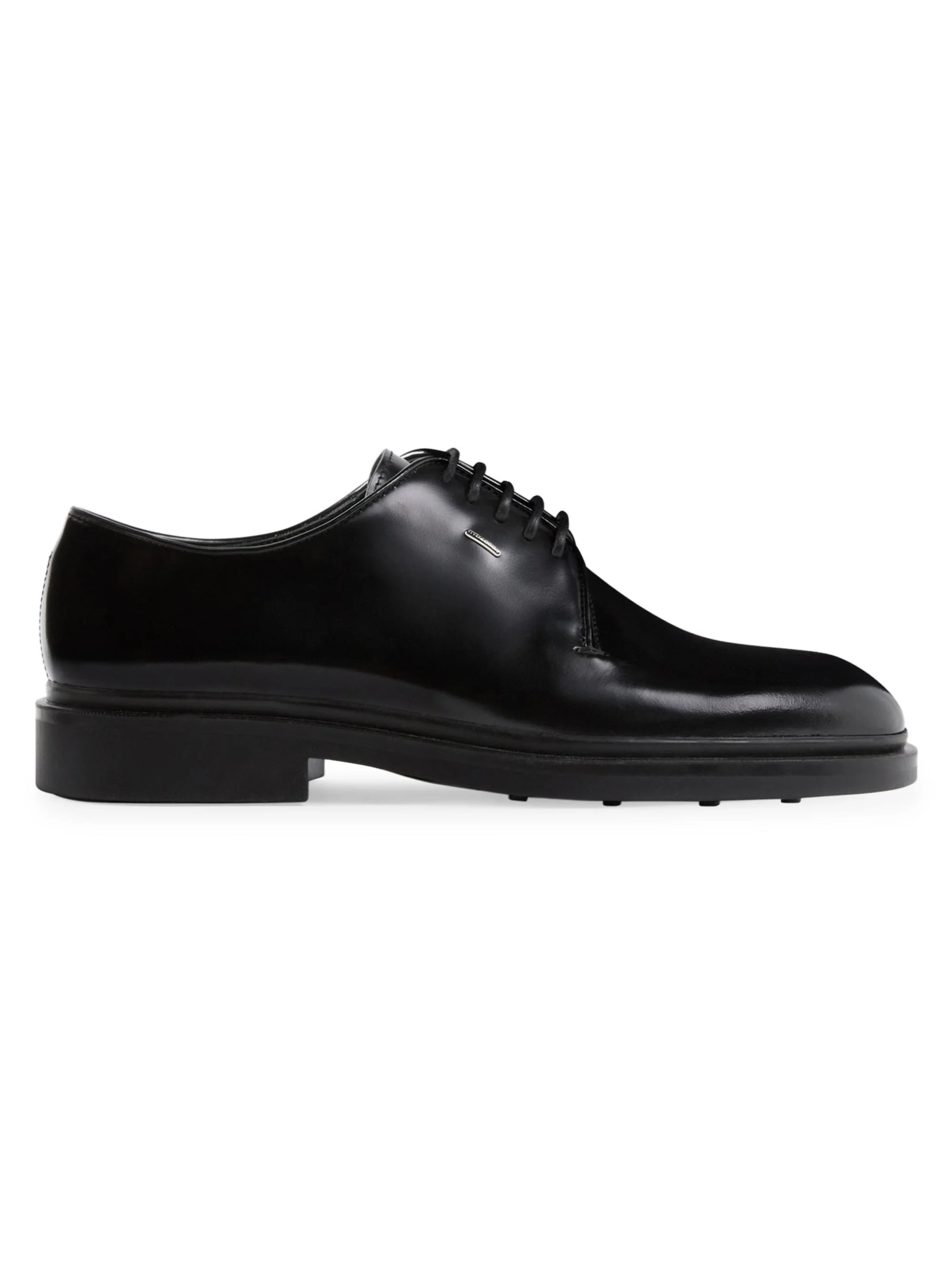 Men's Tag Leather Derbys - Nero - 1