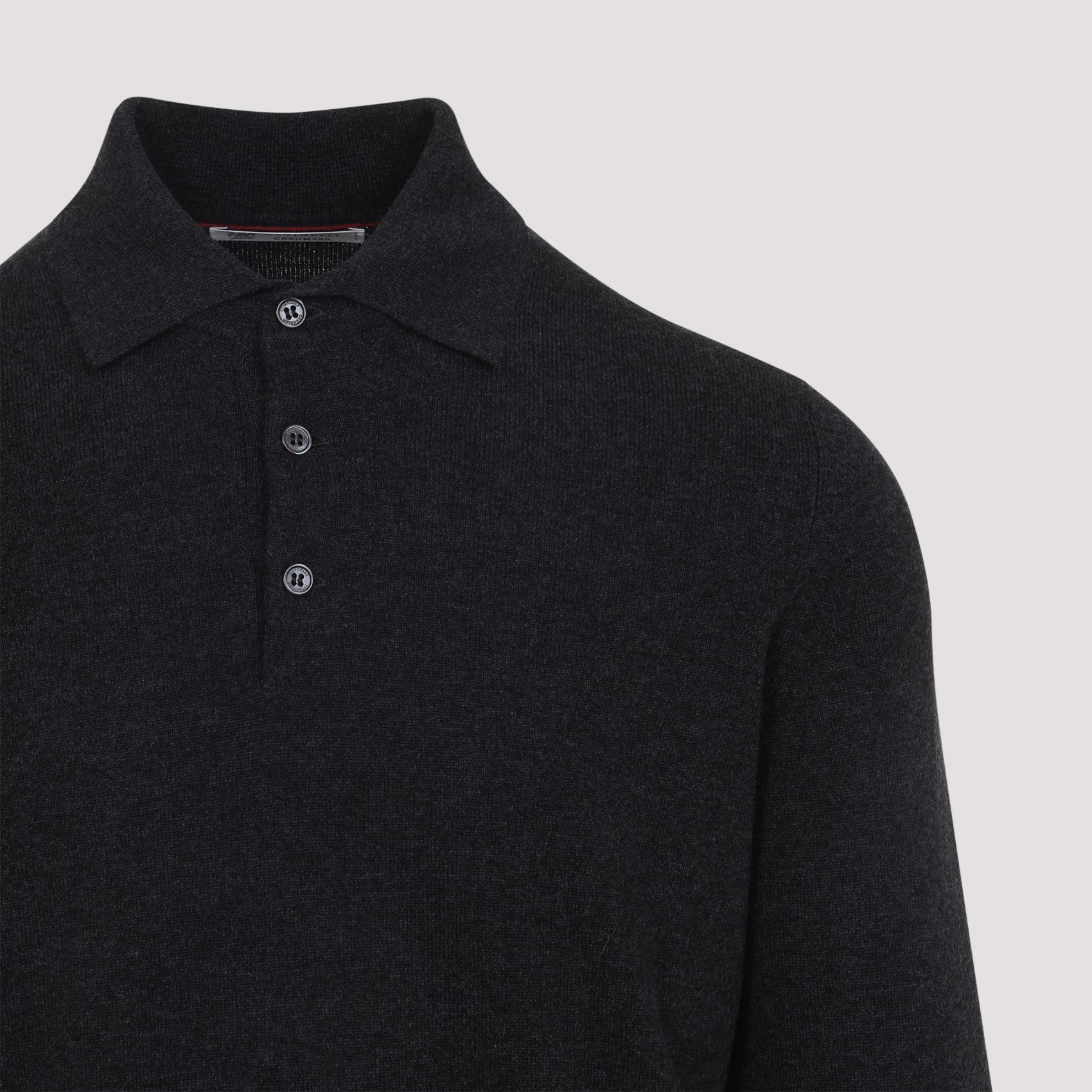 Brunello Cucinelli Cashmere Ls Polo Men - 3
