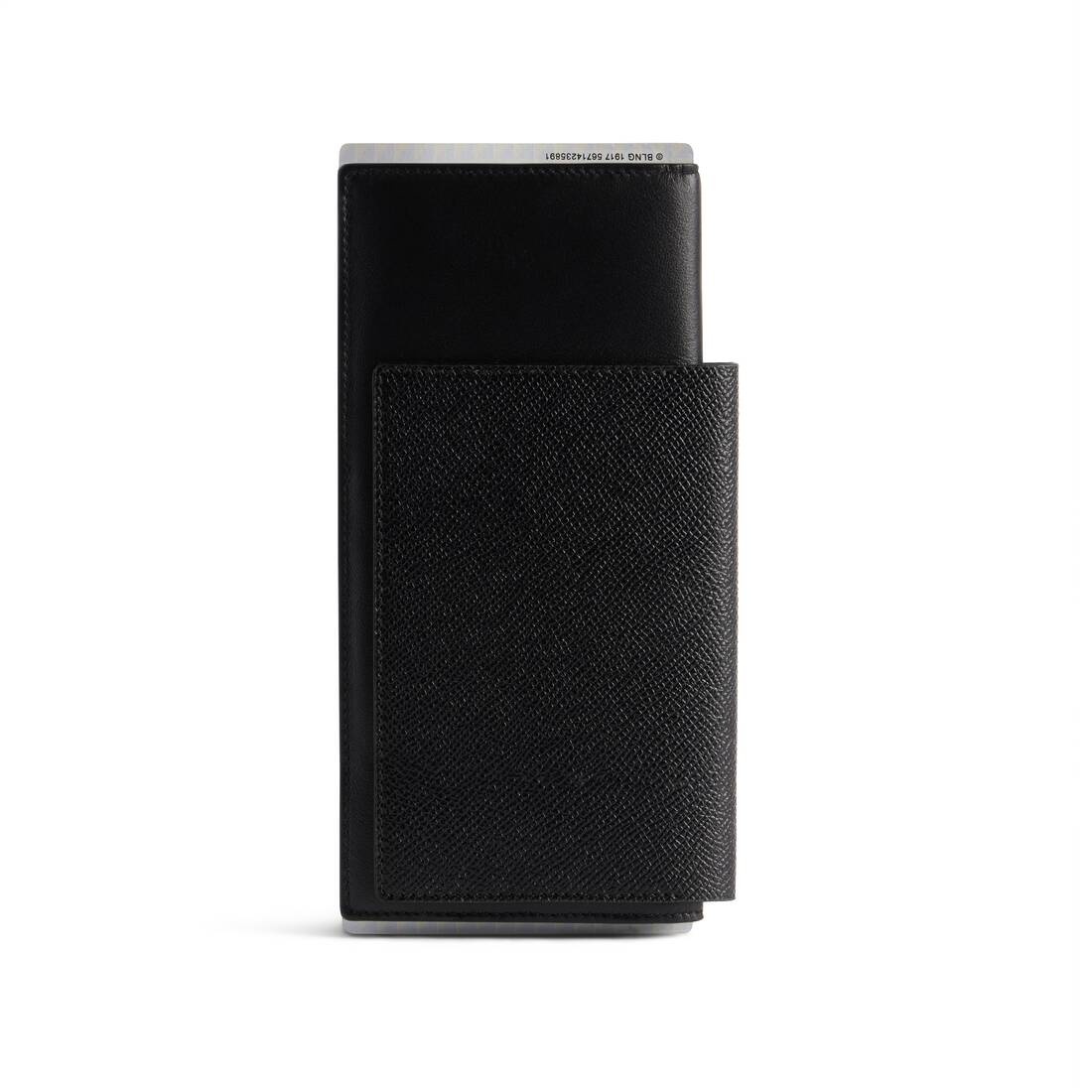 Men's Passport Long Wallet 1 Ticket in Black - 2