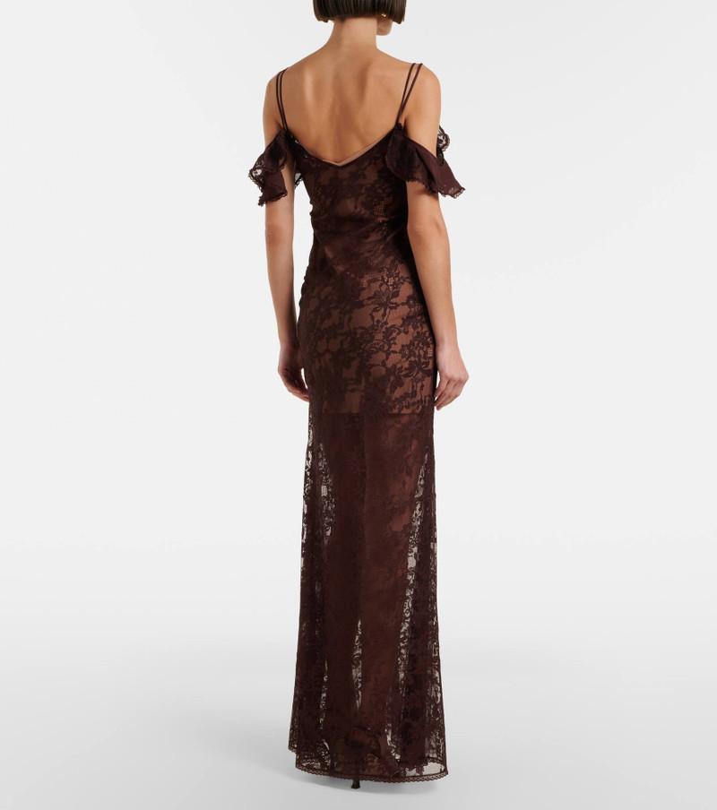 Off-shoulder lace gown 3