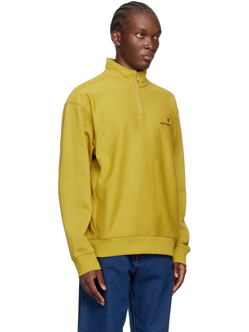 Yellow American Script Sweatshirt - 2