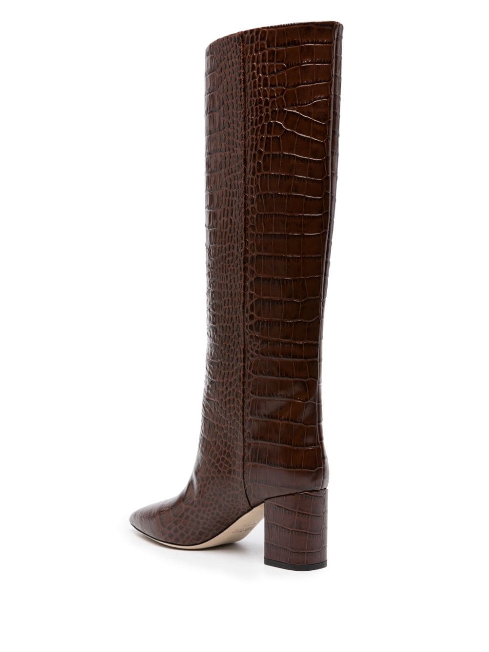Anja 70mm crocodile-effect boots - 3