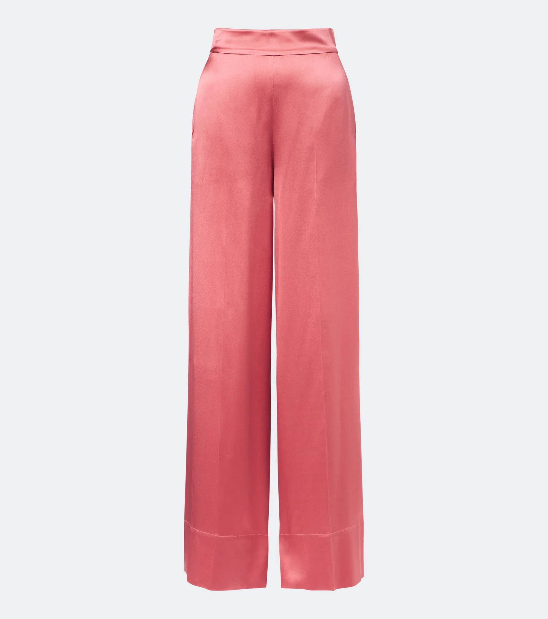 Dijon silk satin wide-leg pants - 1