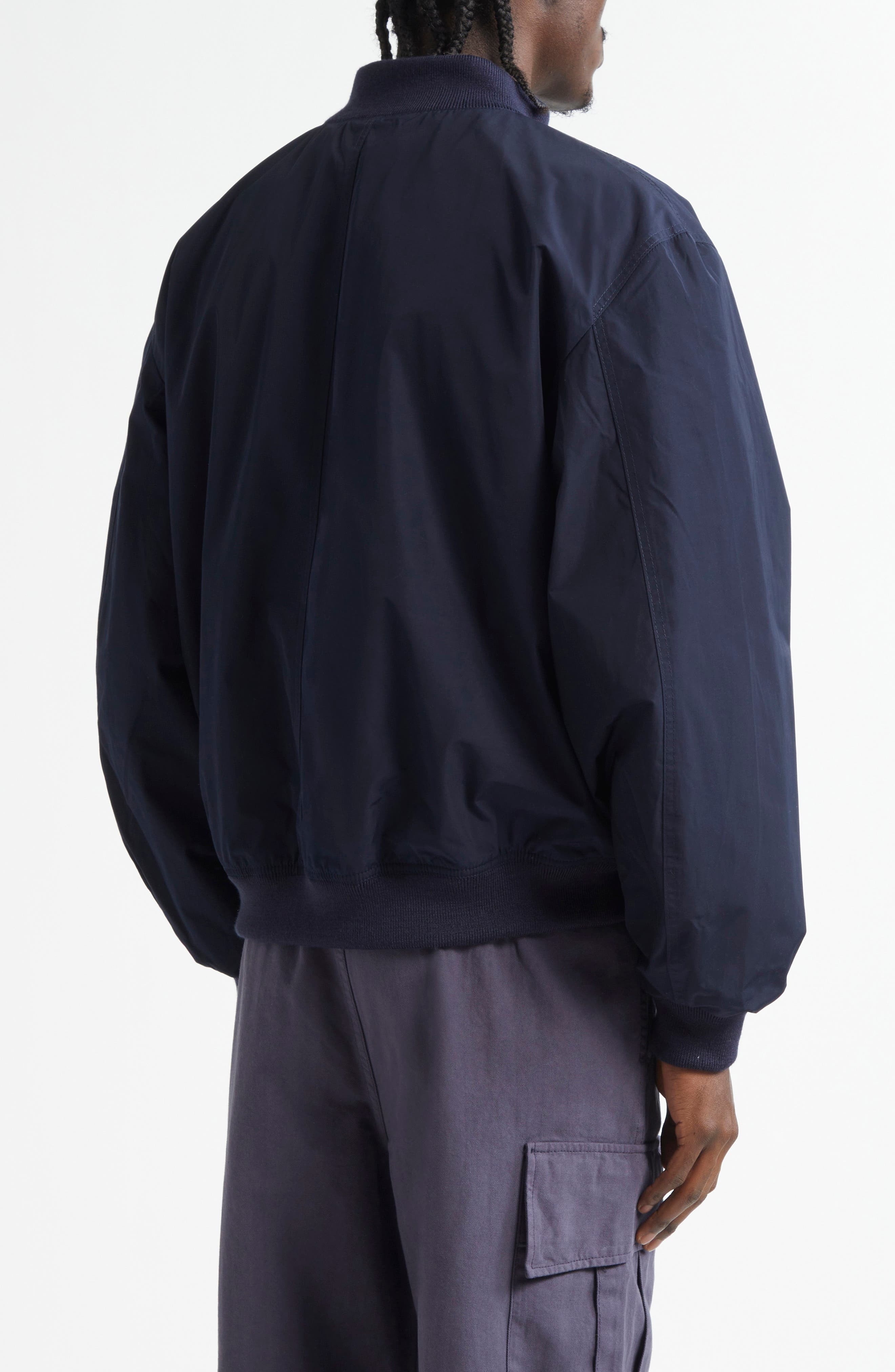PALMES Water Repellent Nylon Jacket in Navy at Nordstrom - 3