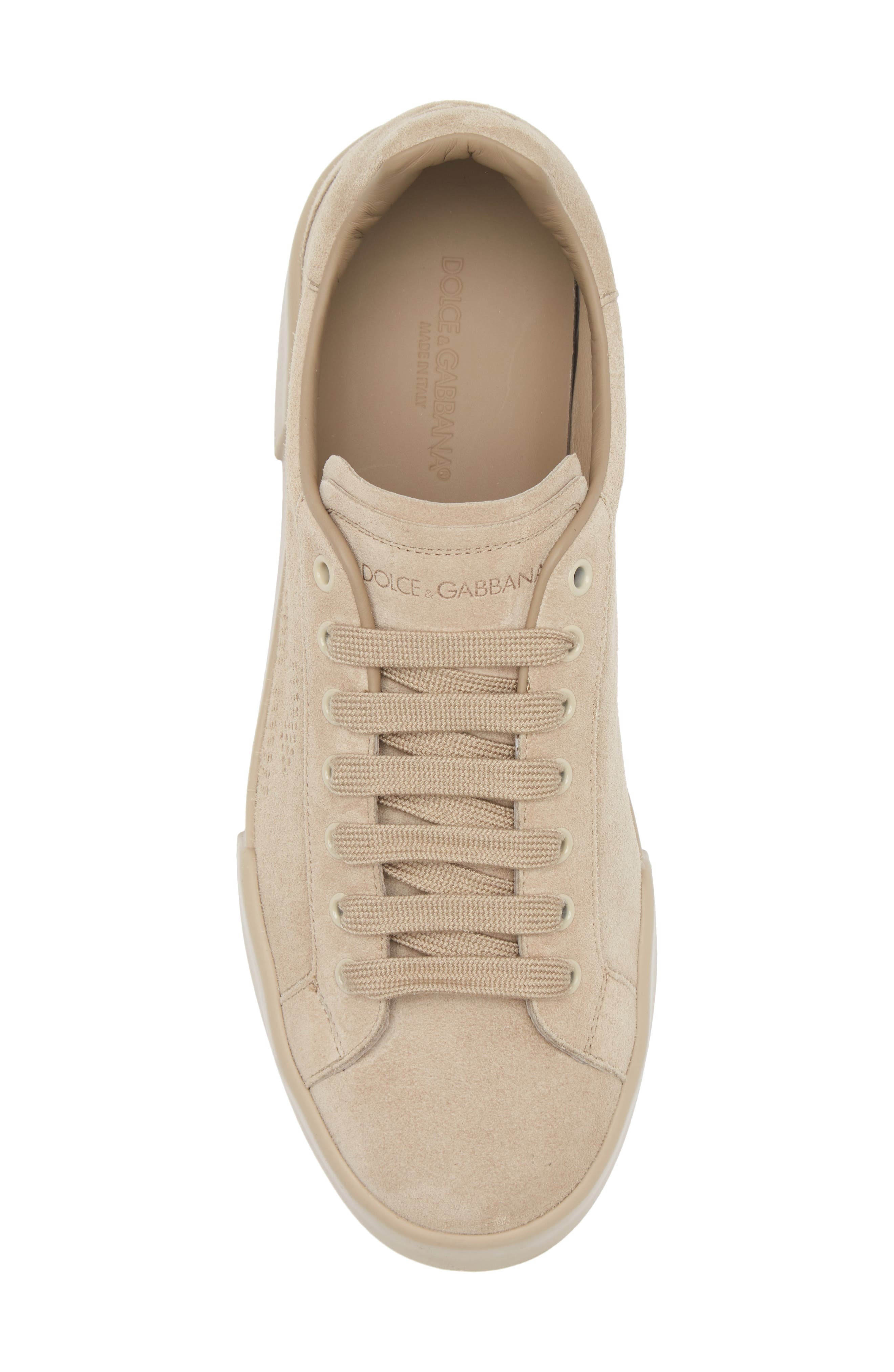 Dolce&Gabbana Perforated Logo Low Top Sneaker in 80703-Sabbia at Nordstrom - 5