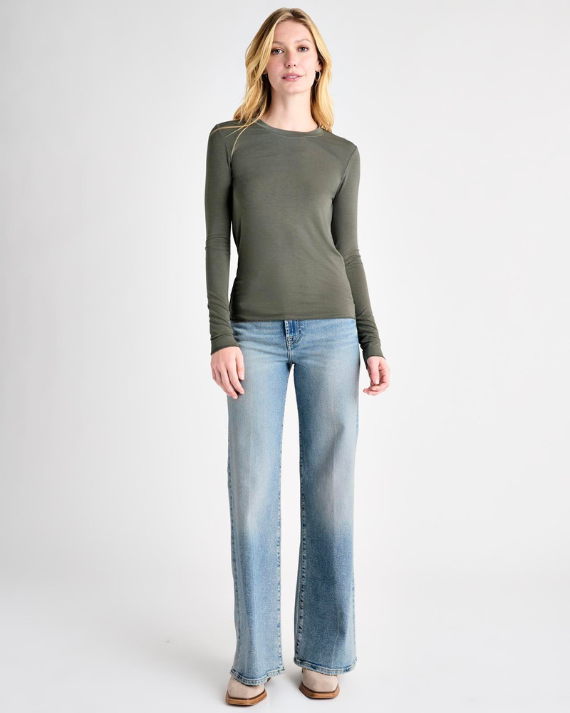 Splendid Bamboo Blend Long Sleeve Tee outlook