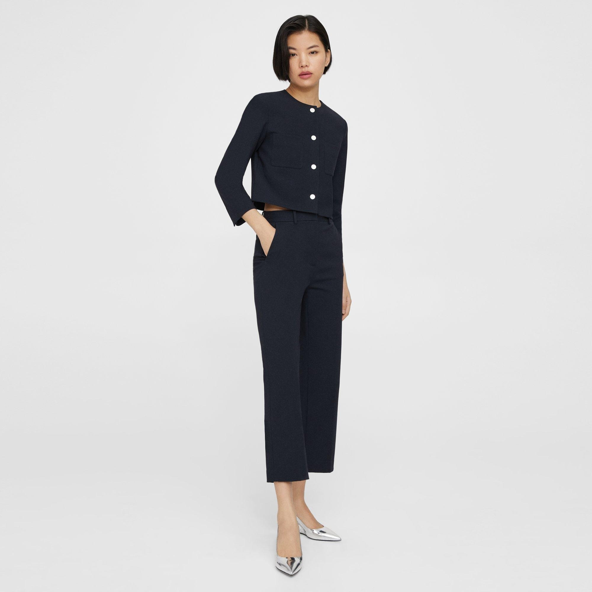 Cropped Jacket in Neoteric Twill - 3