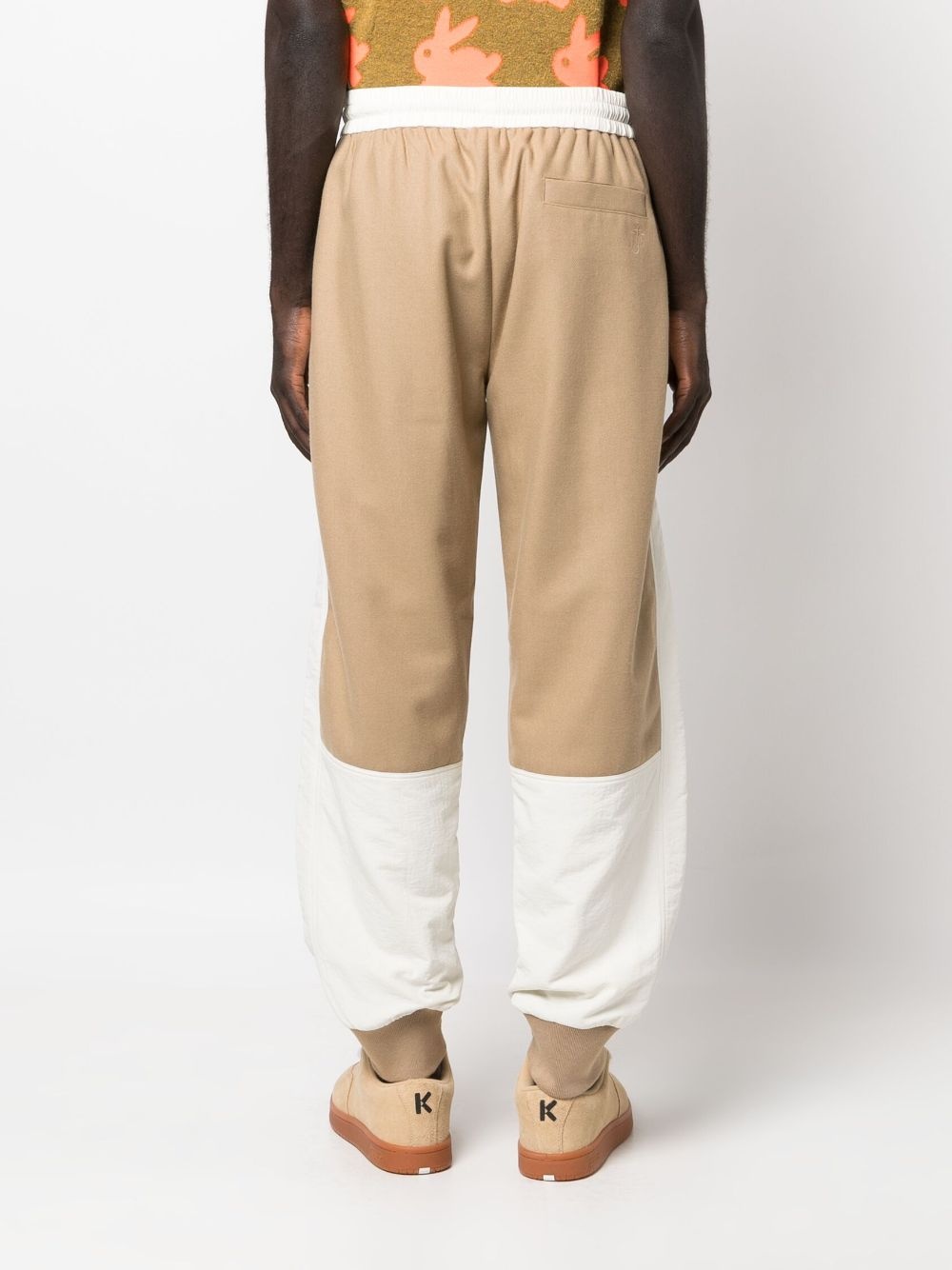 colour-block tapered track pants - 4