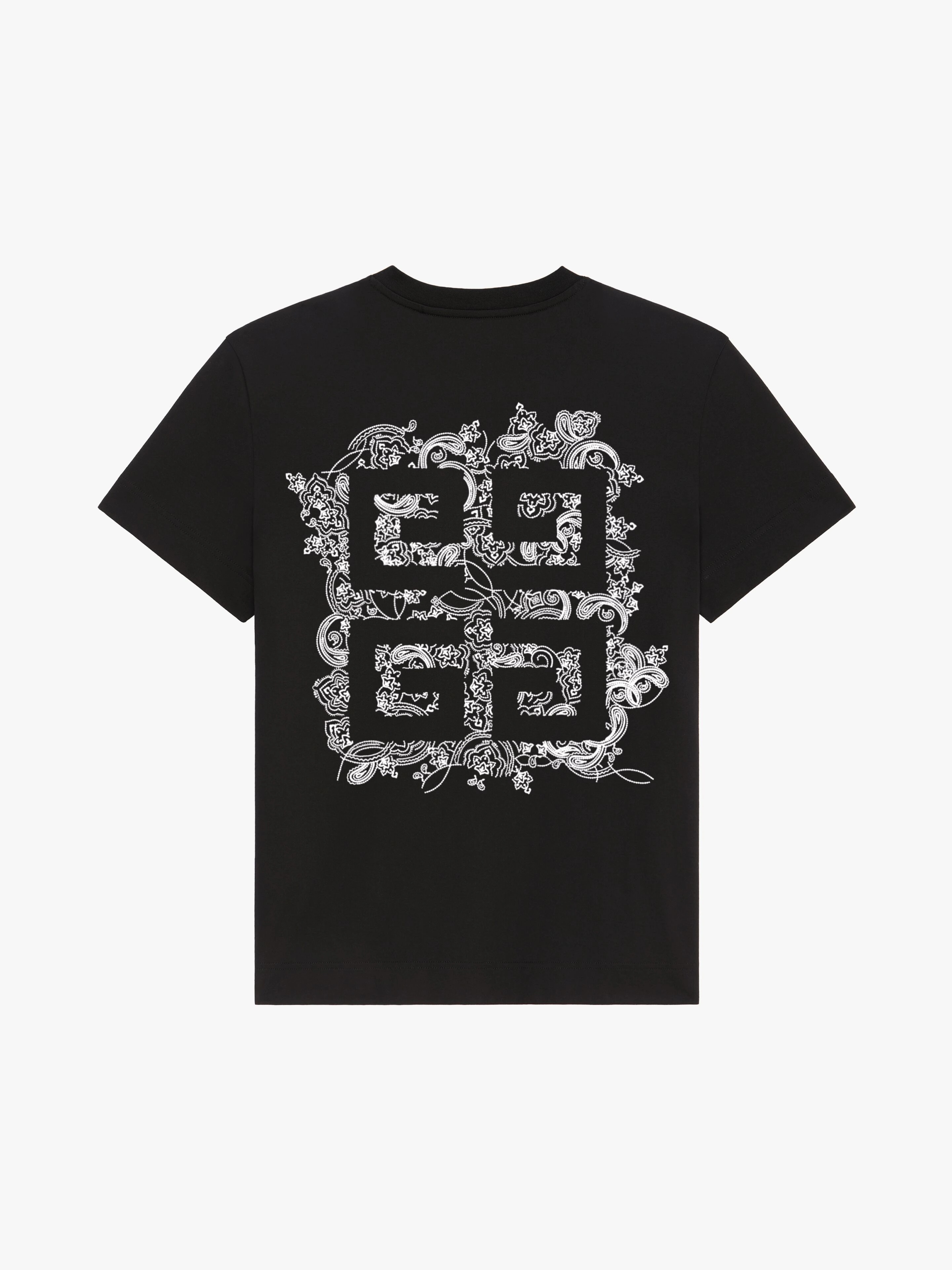 Givenchy T-SHIRT IN 4G GIVENCHY EMBROIDERED JERSEY | REVERSIBLE Givenchy T-SHIRT IN 4G GIVENCHY EMBROIDERED JERSEY | REVERSIBLE