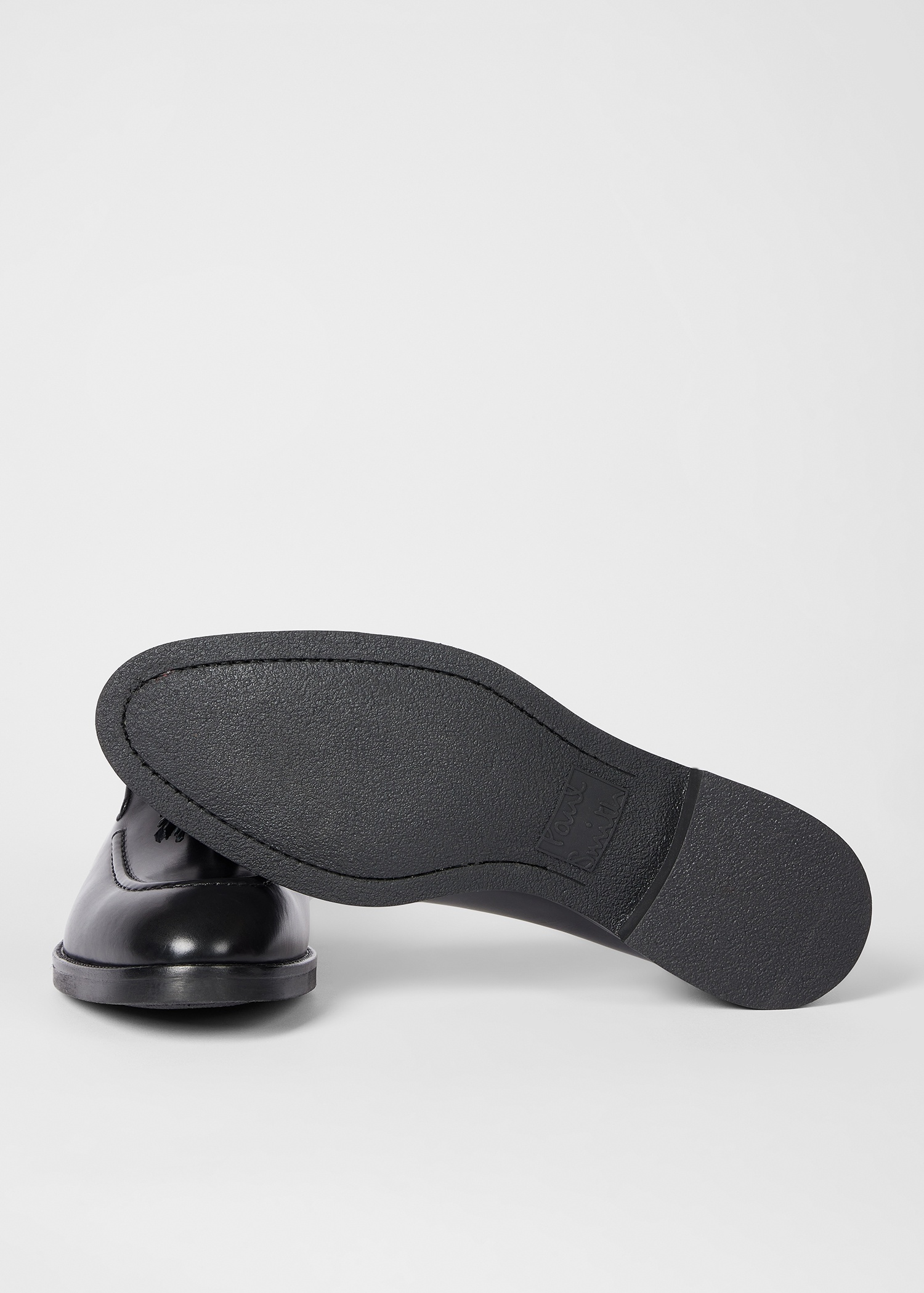 Black Leather 'Lawrence' Tassel Loafers - 4