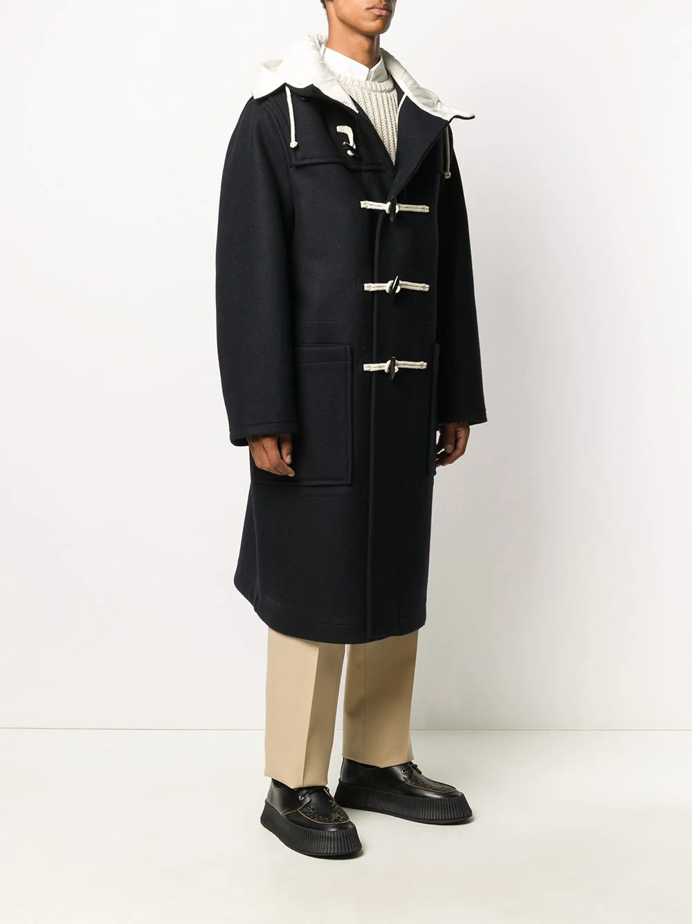 mid-length duffle coat - 3