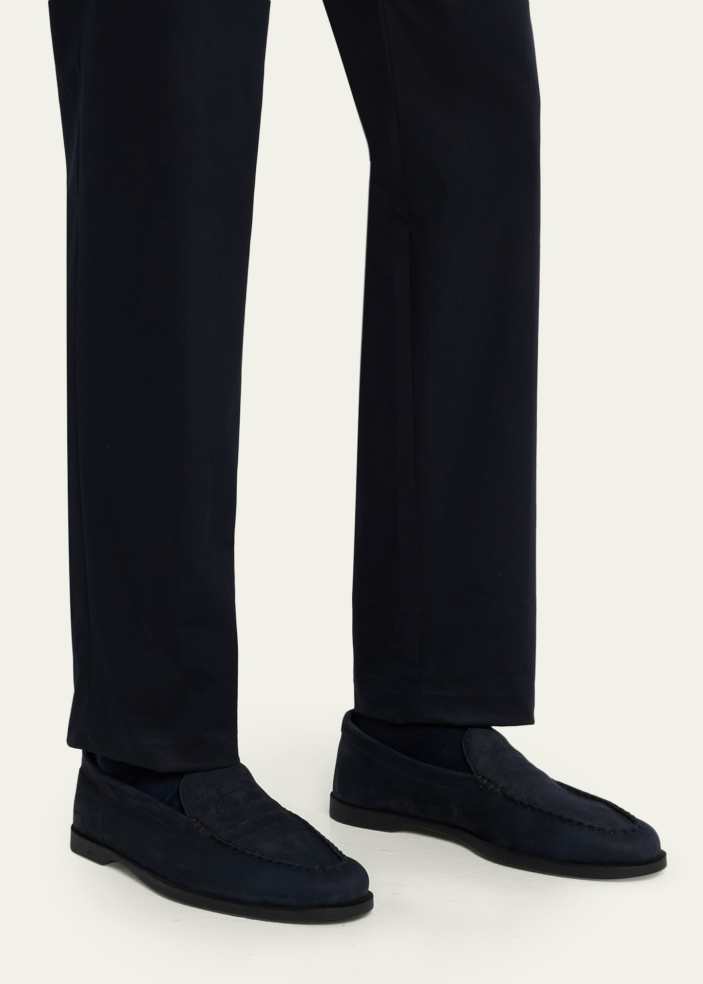 Men's Pace Nubuck Leather Penny Loafers - 2