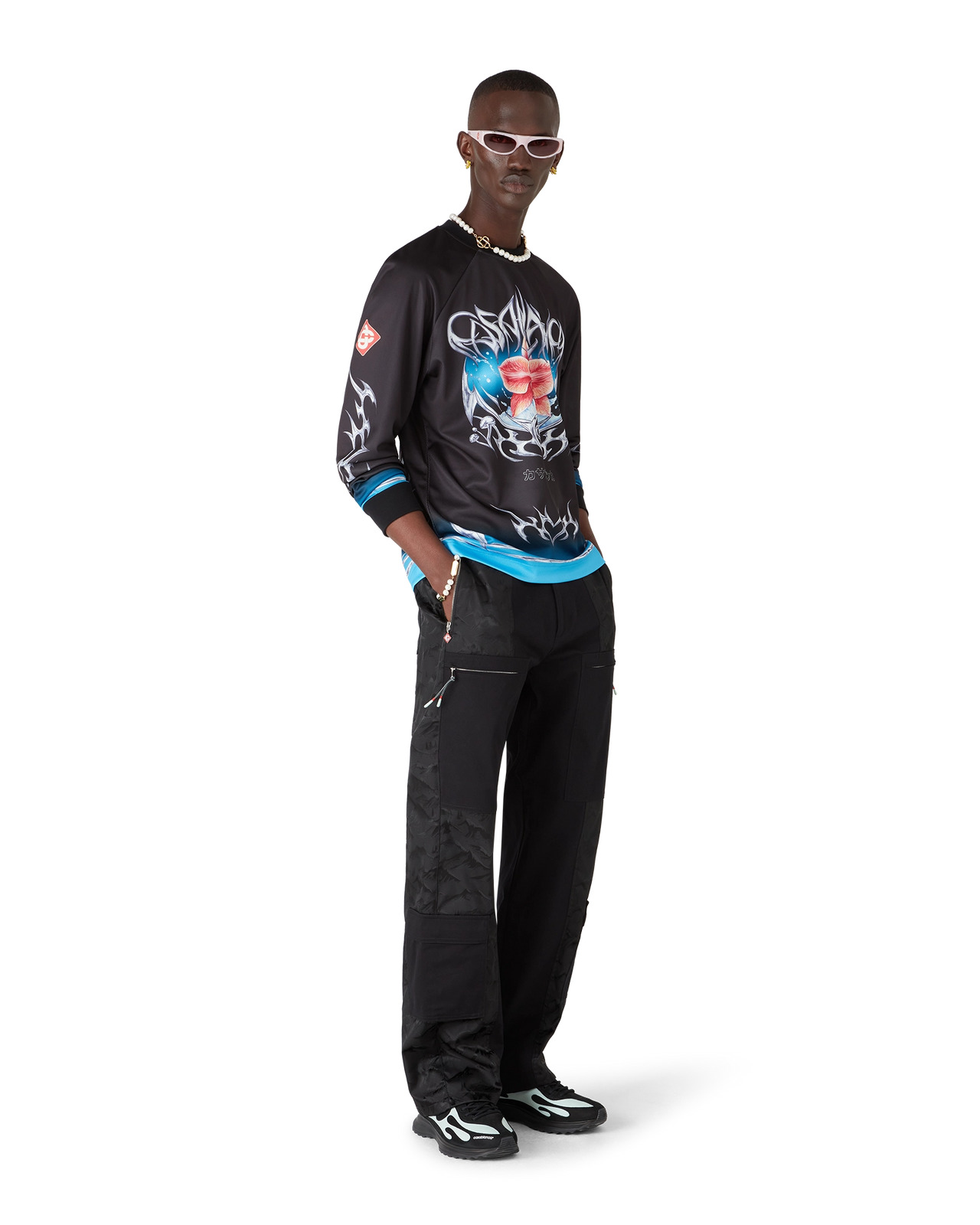 Blade Long Sleeve Football Jersey | Casablanca Paris - 5