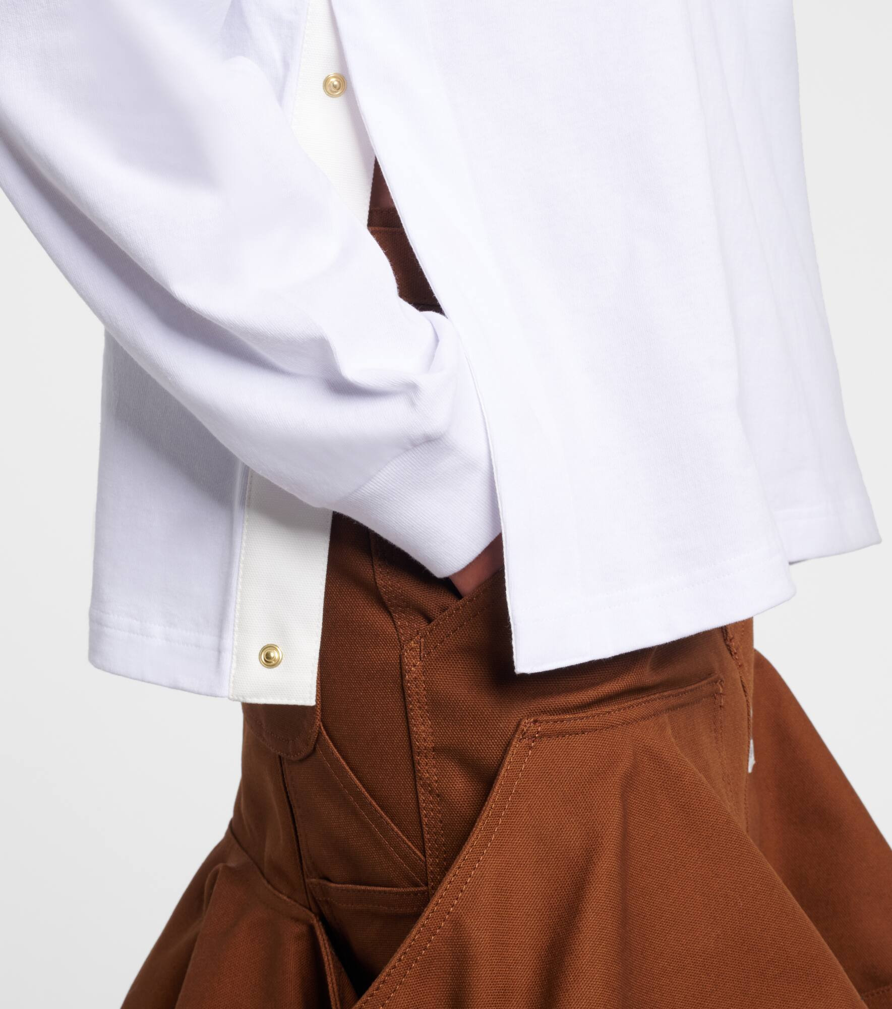 x Carhartt layered cotton jersey top - 5