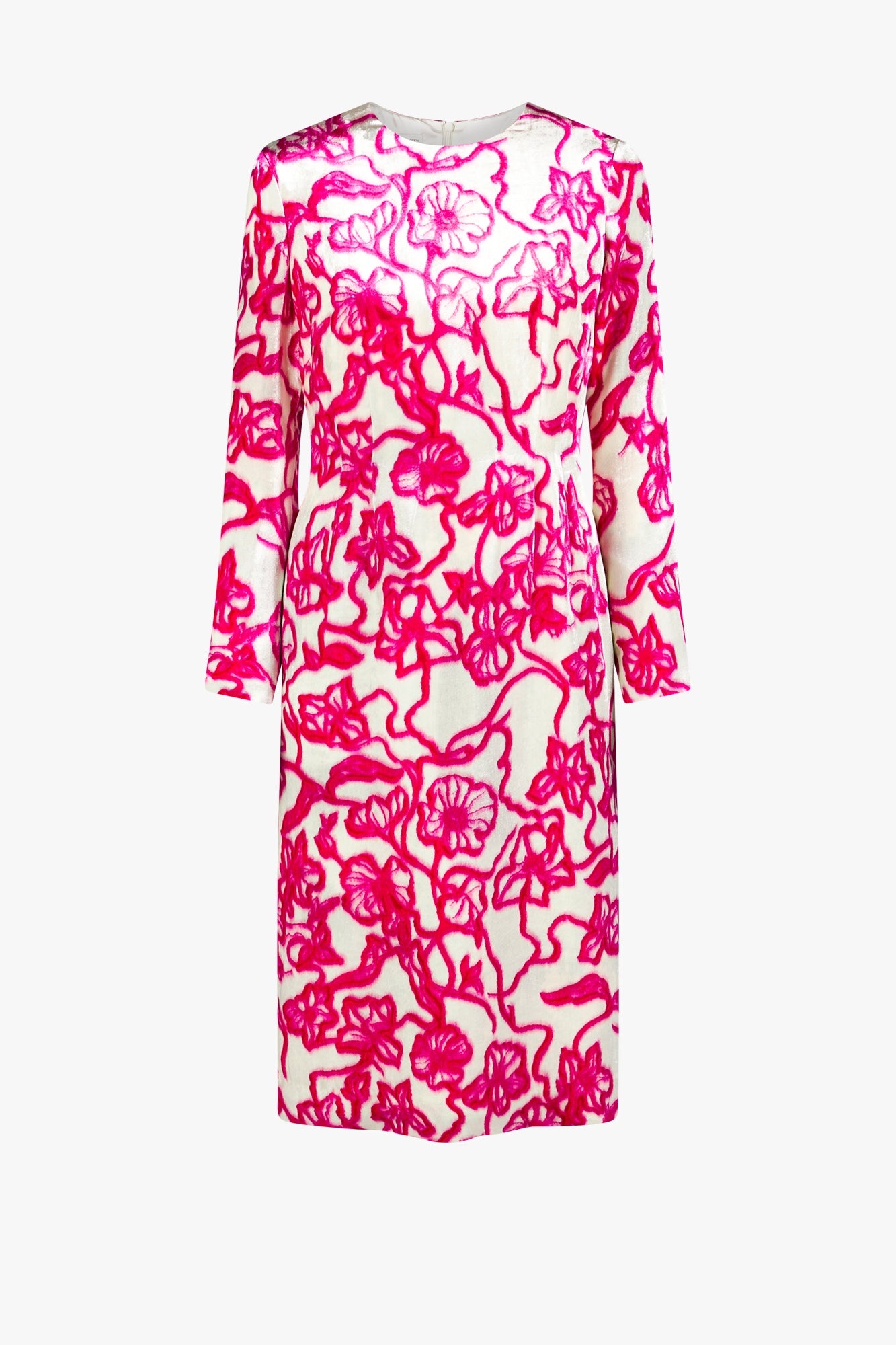 PRINTED VELVET DRESS - 1