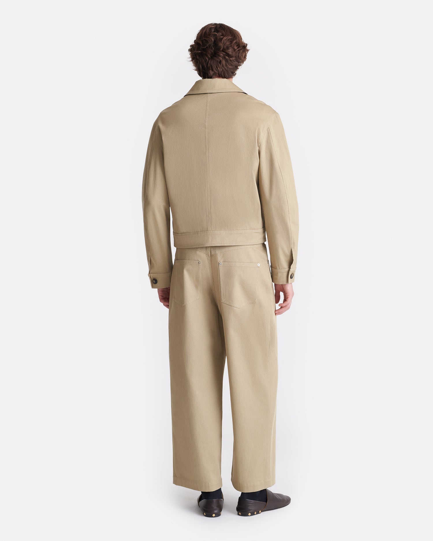 Cropped Cavalry Twill Jacket - 4