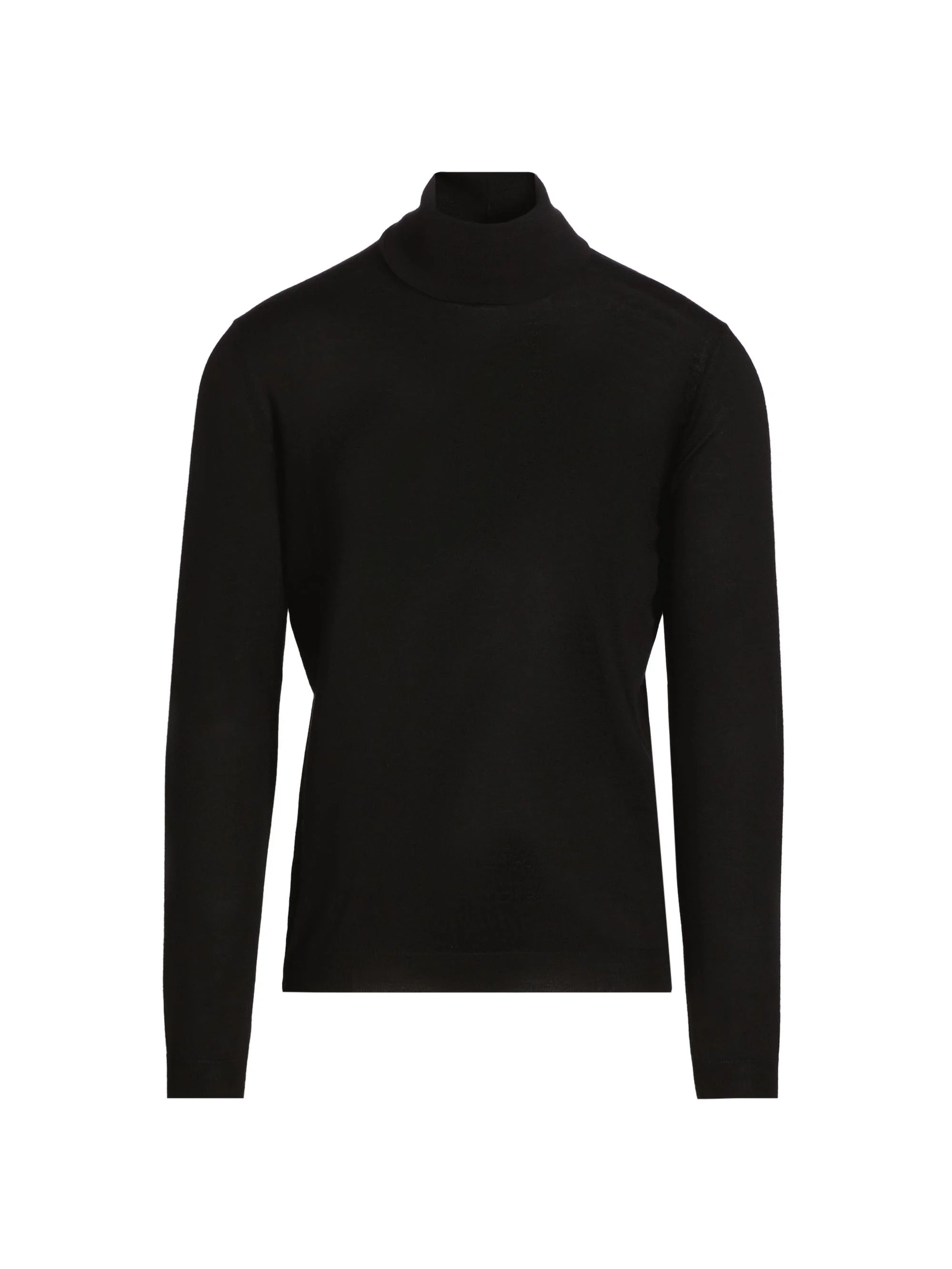 Men's Cashmere Turtleneck Sweater - Black - 1