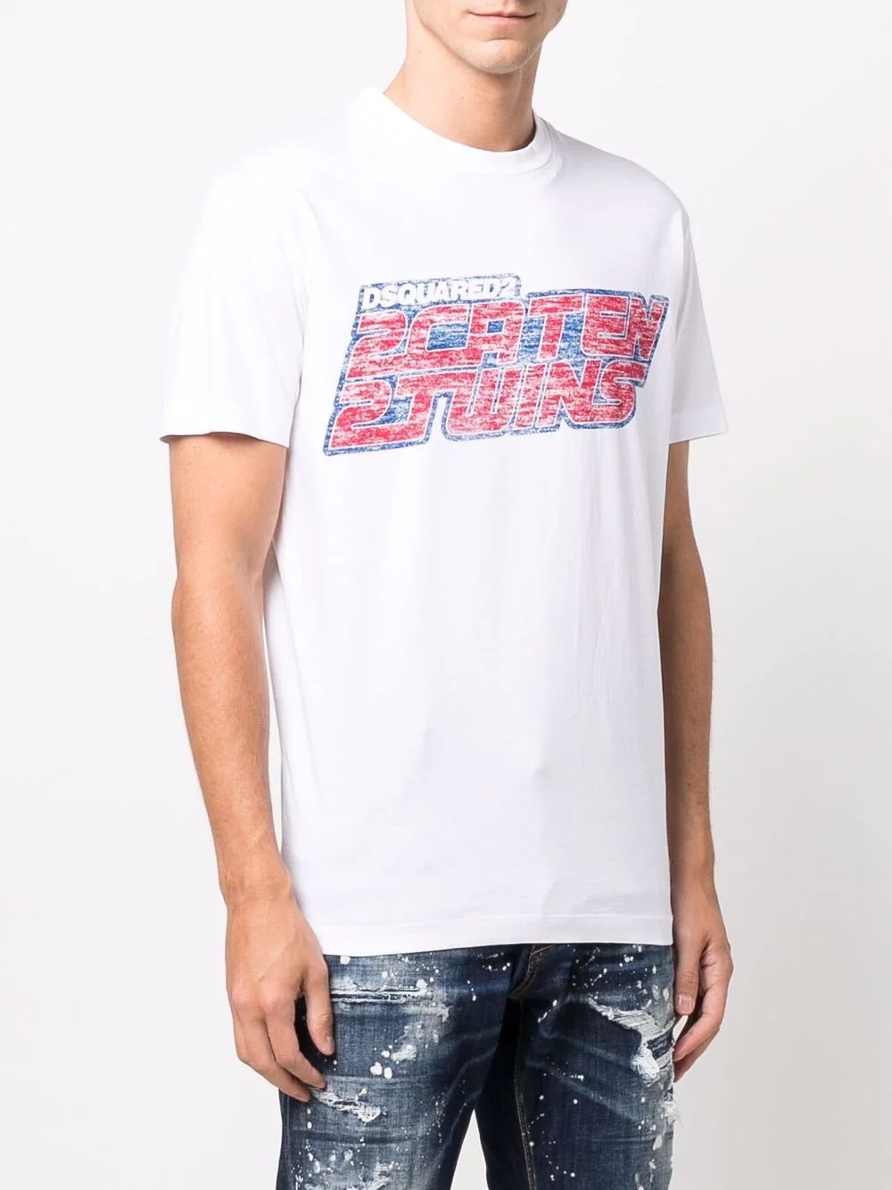 logo-print cotton T-shirt - 3