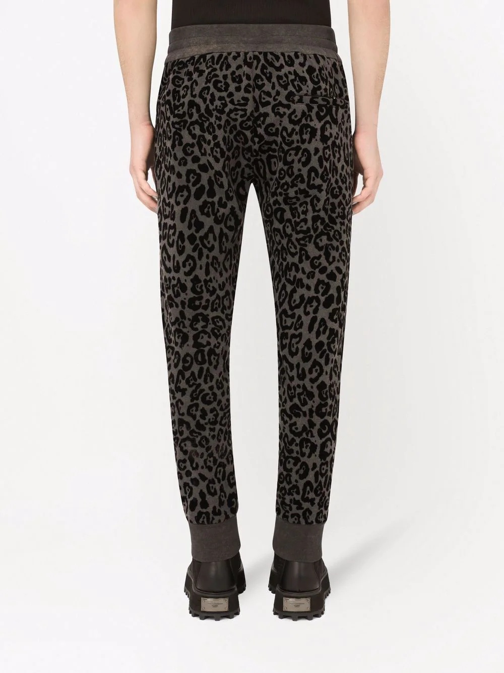 leopard-print track trousers - 4